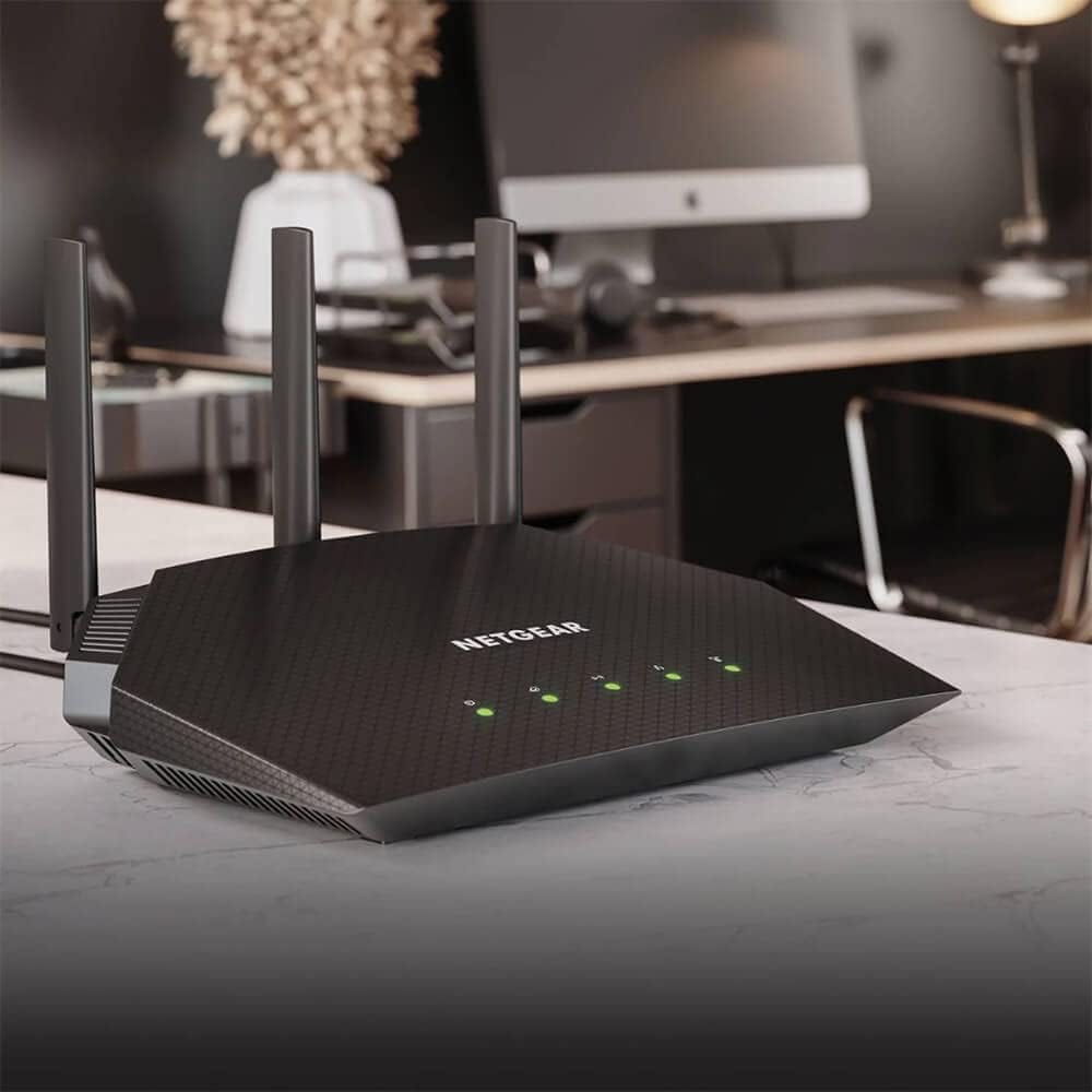 Netgear RAX10 4-Stream AX1800 Dual-Band WiFi 6 Router - Certified Refurbished
