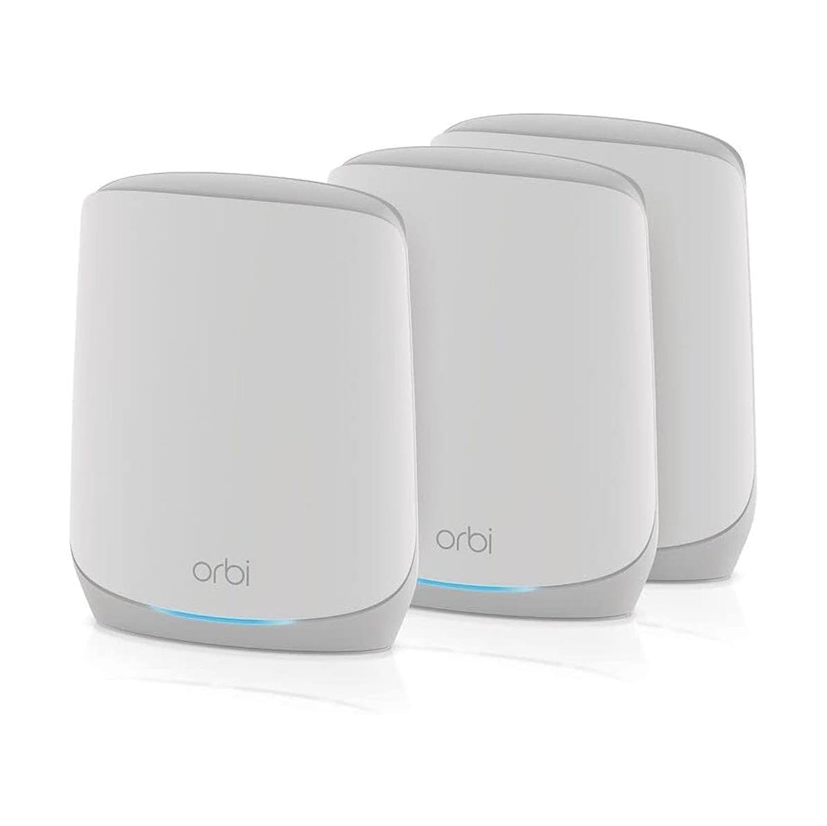 Netgear RBK763 Orbi AX5400 Tri-band WiFi 6 Mesh System, 5.4Gbps, 1 Router + 2 Satellites - Certified Refurbished