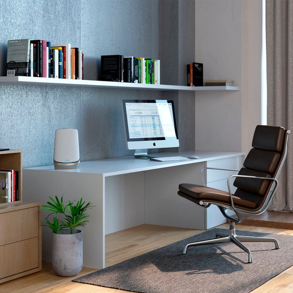 Netgear RBKE963 Orbi 960 Series AXE11000 Quad-Band Mesh Wi-Fi 6E System 3-pack White - Certified Refurbished