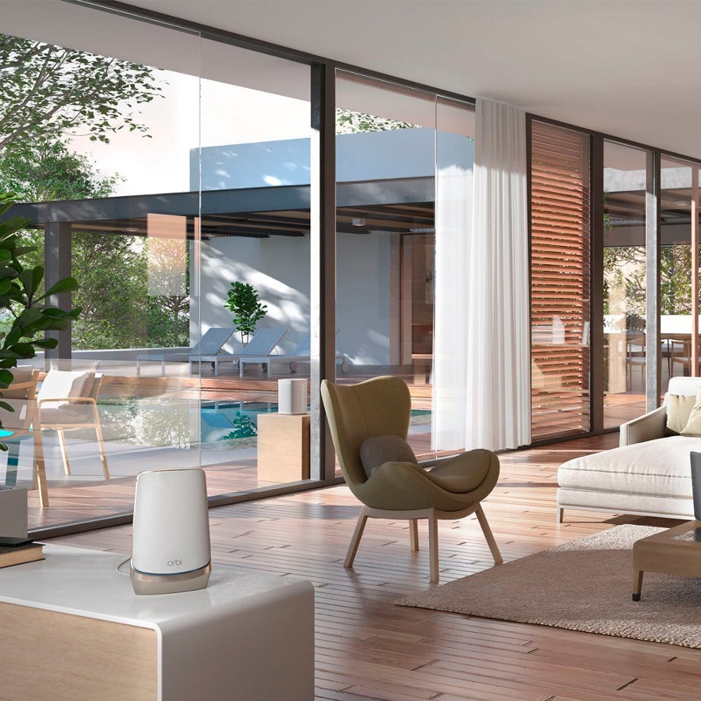 Netgear RBKE963 Orbi 960 Series AXE11000 Quad-Band Mesh Wi-Fi 6E System 3-pack White - Certified Refurbished