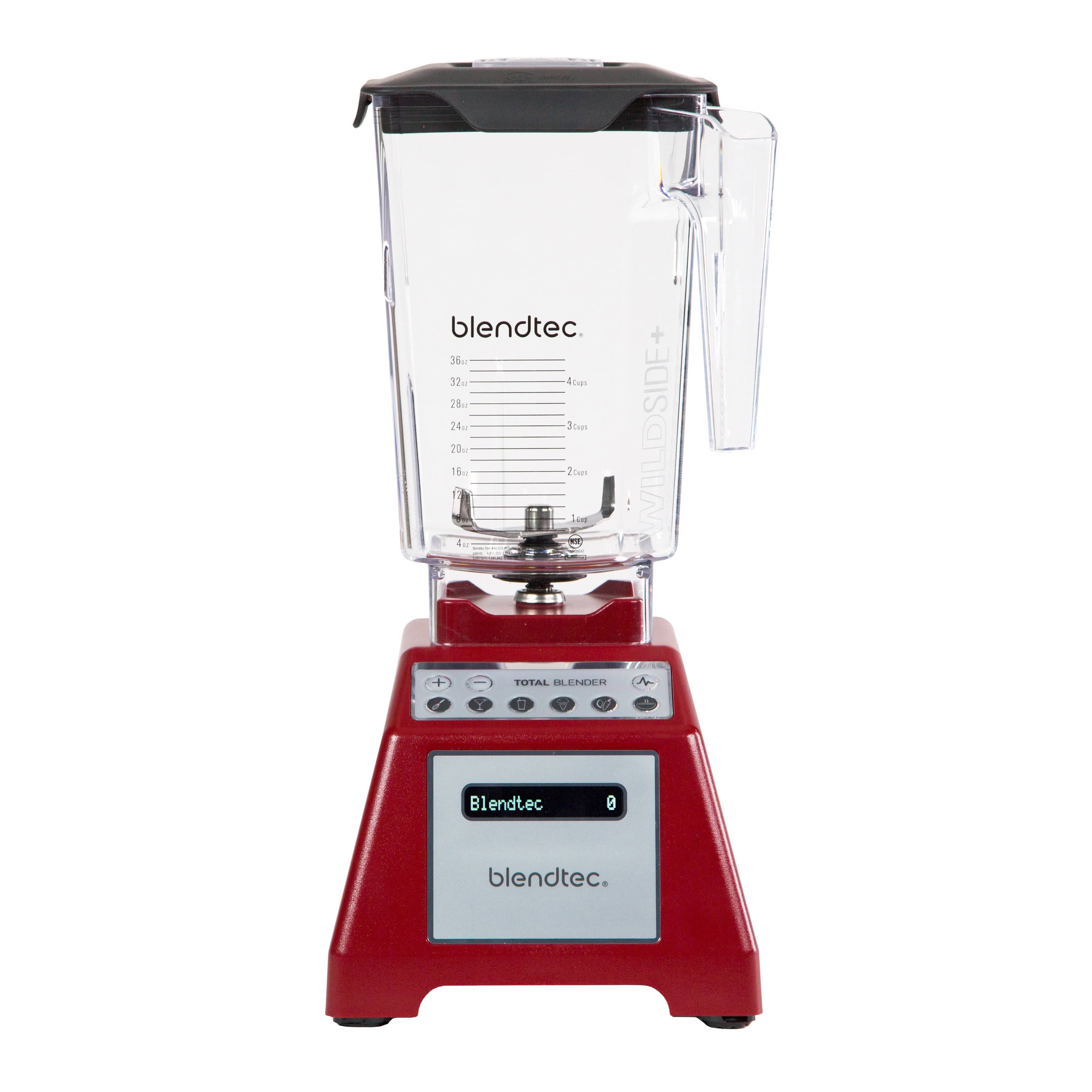 Blendtec Total Classic Original WildSide+ 90oz Jar Blender Red - Certified Refurbished