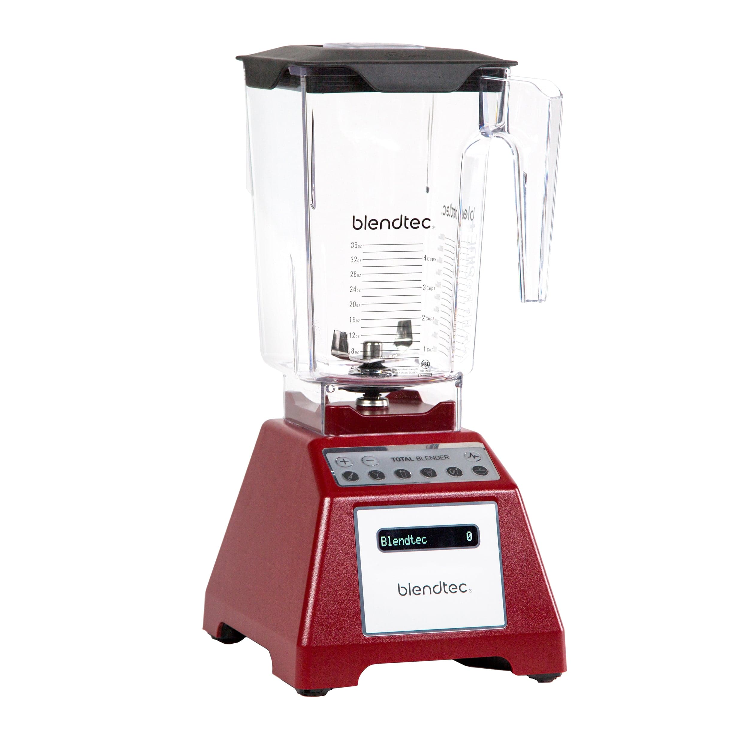 Blendtec Total Classic Original WildSide+ 90oz Jar Blender Red - Certified Refurbished