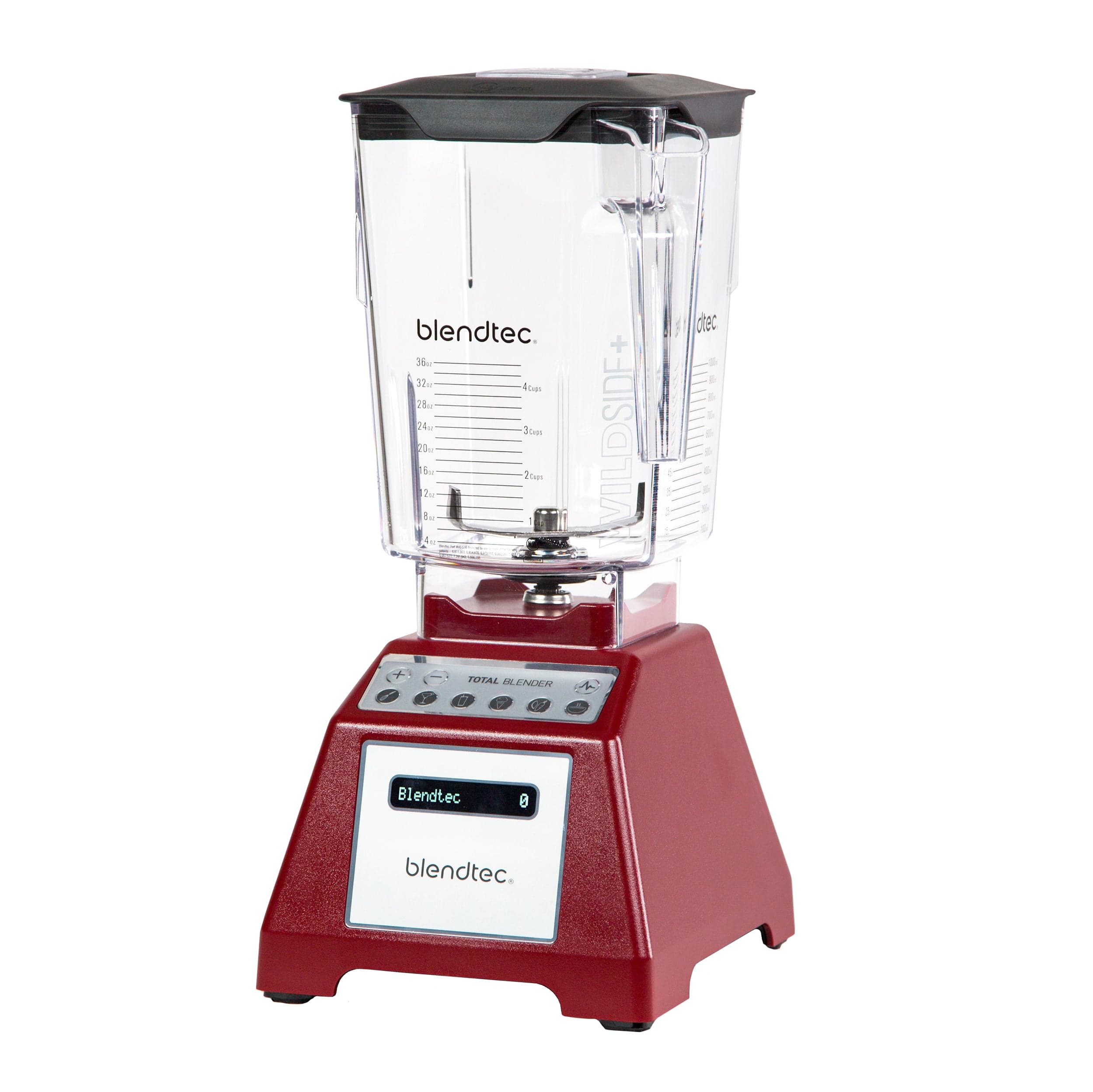 Blendtec Total Classic Original WildSide+ 90oz Jar Blender Red - Certified Refurbished