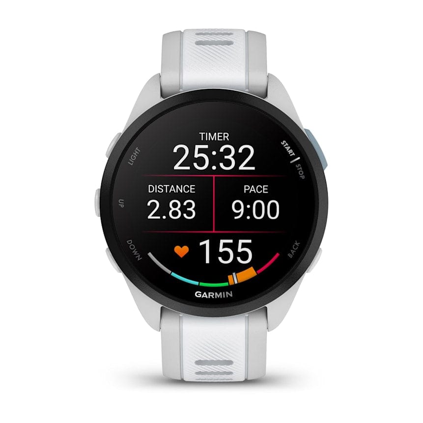 Garmin Forerunner 165 Music Running Smartwatch, GPS, WiFi, Mist Gray/Whitestone - Certified Refurbished