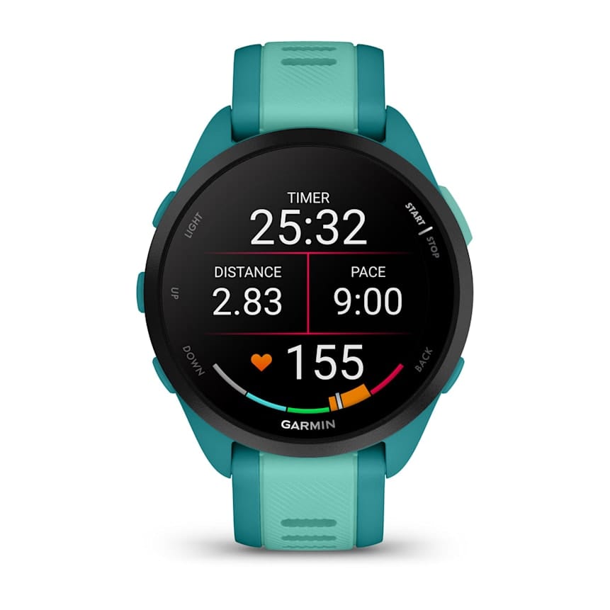 Garmin Forerunner 165 Music Running Smartwatch, GPS, WiFi, Turquoise/Aqua - Certified Refurbished