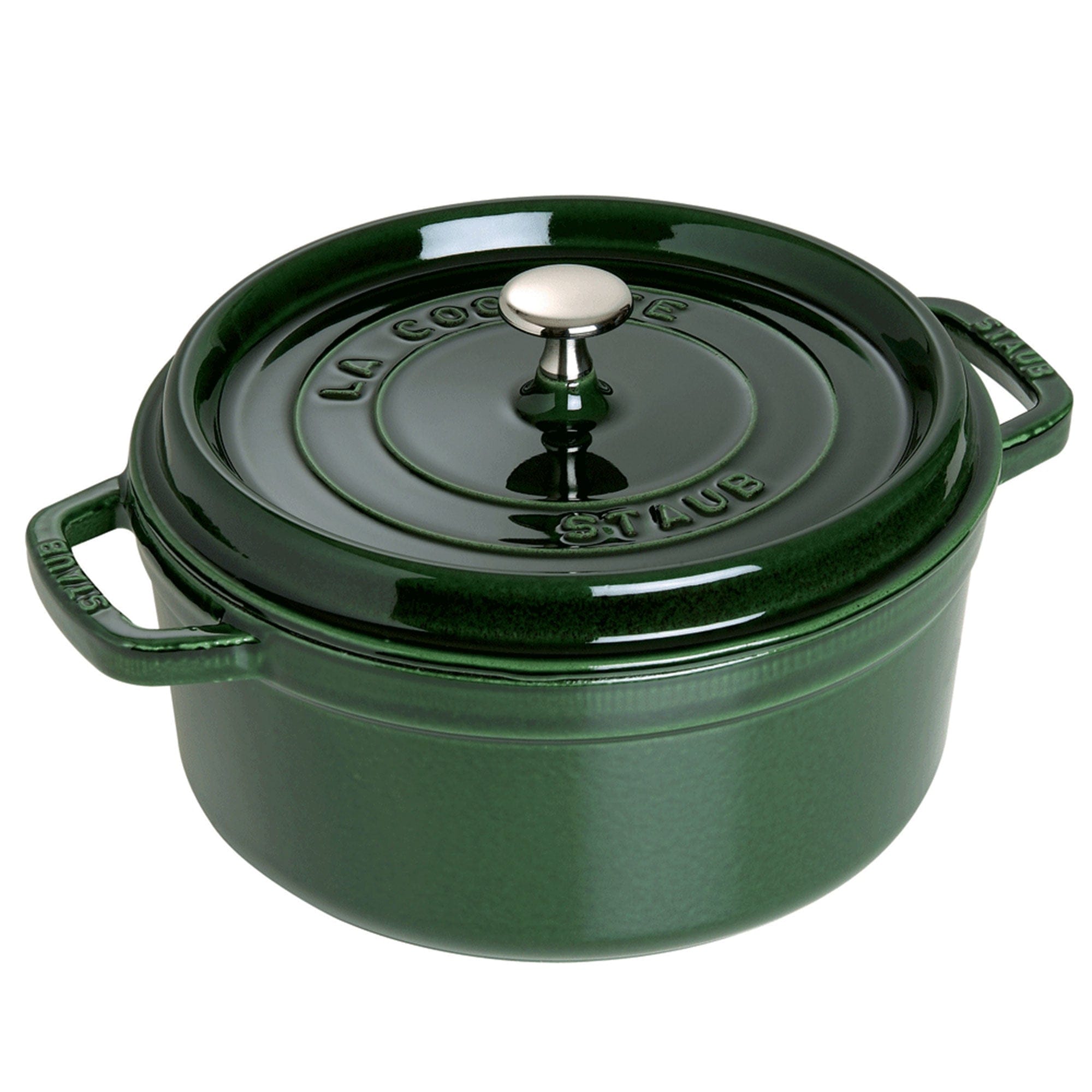 Staub Cast Iron 5.5-qt Round Cocotte, Dutch Oven - Basil