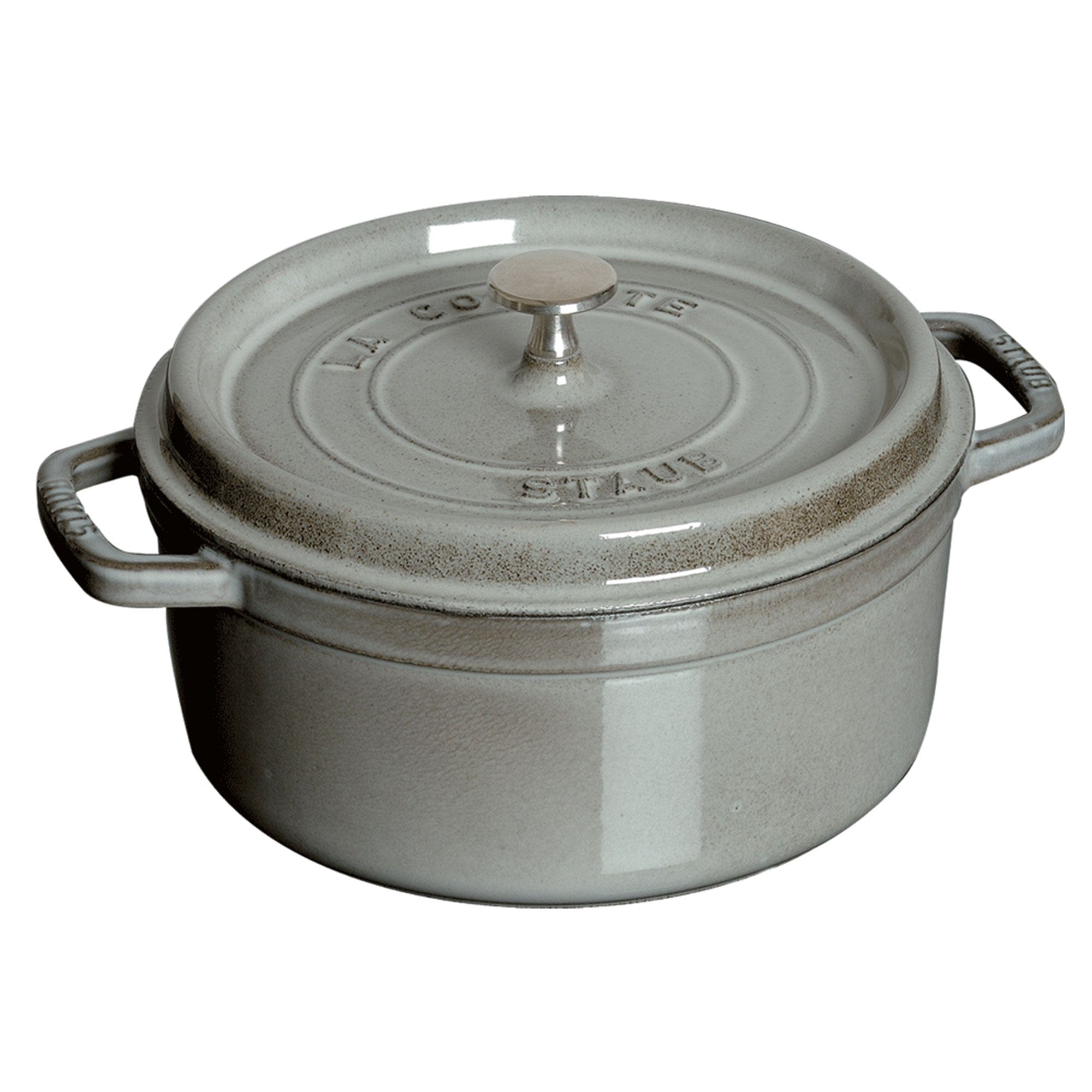 Staub Cast Iron 5.5-qt Round Cocotte, Dutch Oven - Graphite Grey