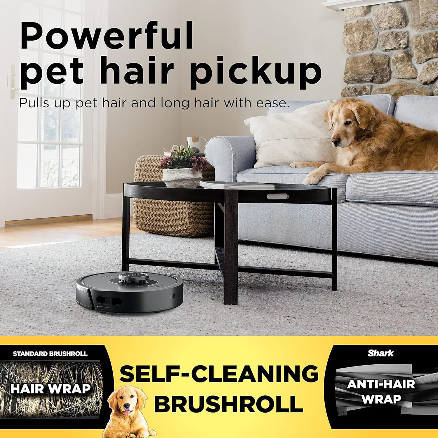 Shark Matrix Robot Vacuum for Carpets and Hardfloors with Self-Cleaning Brushroll and Precision Mapping - Open Box