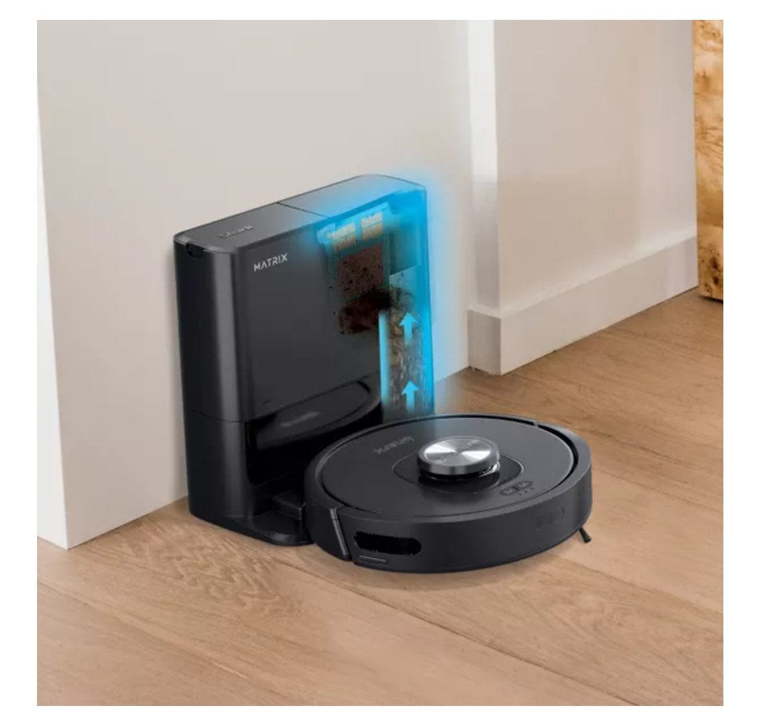 Shark Matrix Self Empty Robot Vacuum for Carpets & Hardfloors, 45-Day Capacity Self-Cleaning Bagless Base, Smart Control, - Certified Refurbished