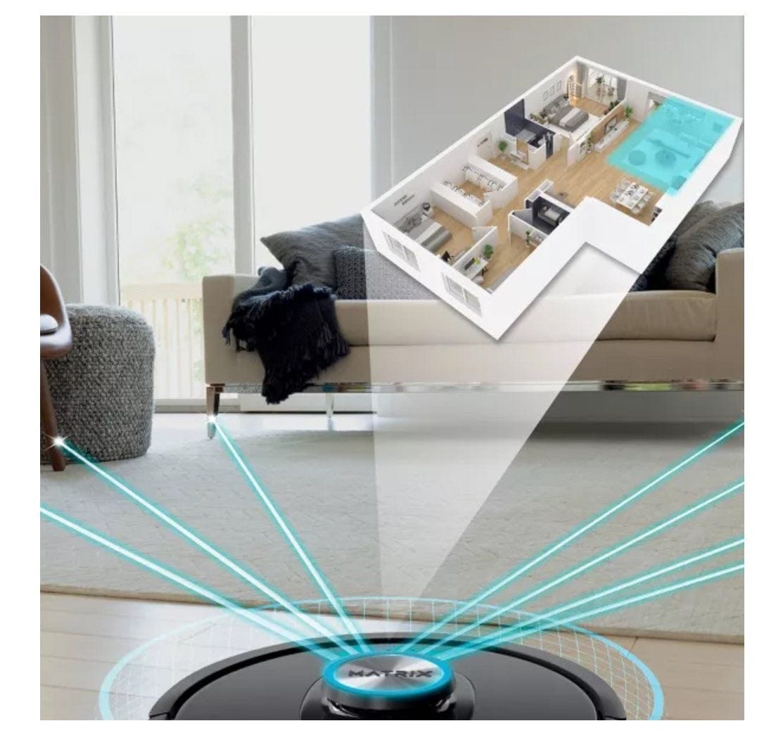 Shark Matrix Self Empty Robot Vacuum for Carpets & Hardfloors, 45-Day Capacity Self-Cleaning Bagless Base, Smart Control, - Certified Refurbished