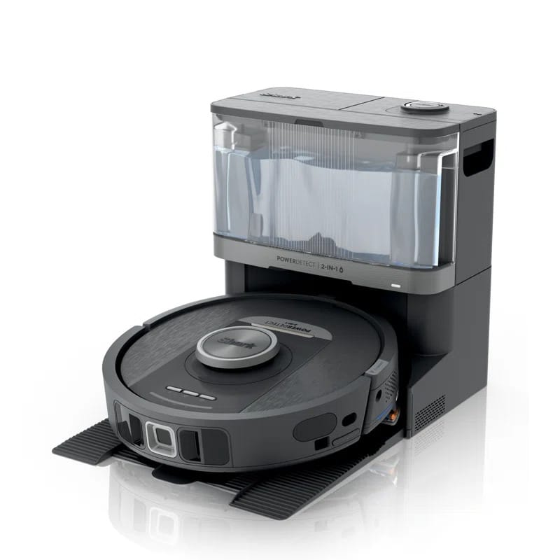 Shark R-RV2820YE-SD PowerDetect 2-in-1 Robot Vacuum and Mop with NeverTouch™ Base, Gaia Grey - Open Box