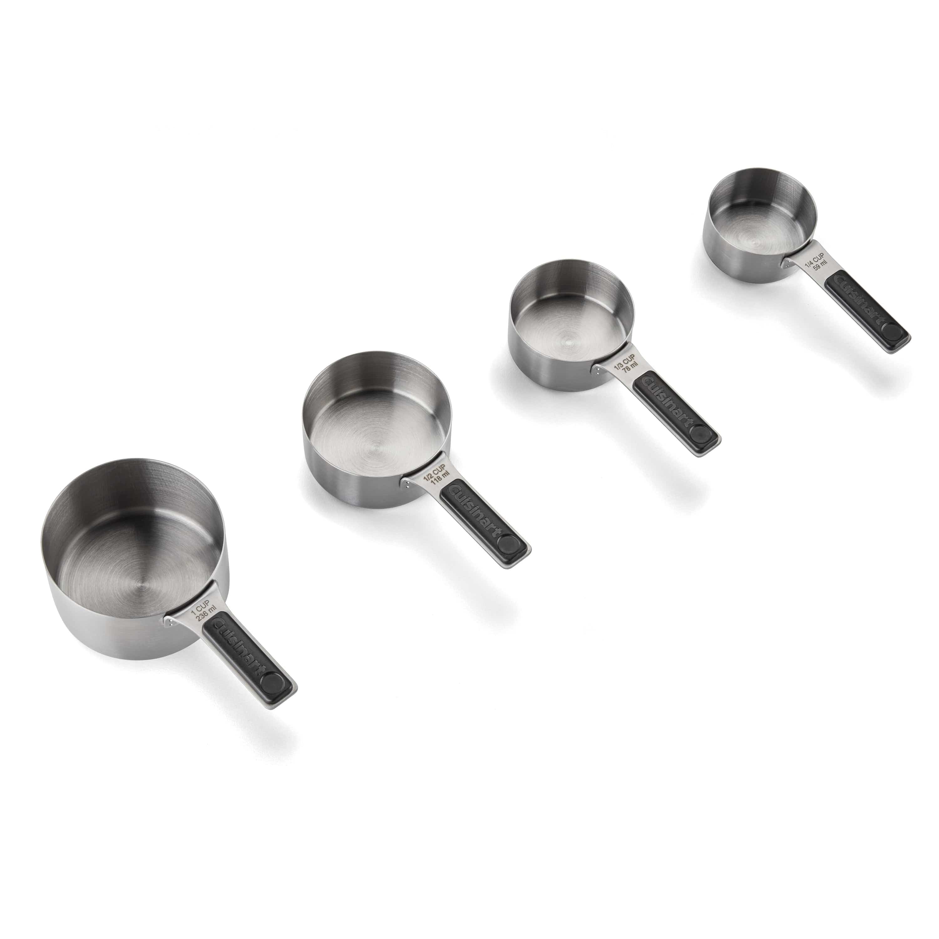 Cuisinart 4pc Magnetic Measuring Cup Set, Black