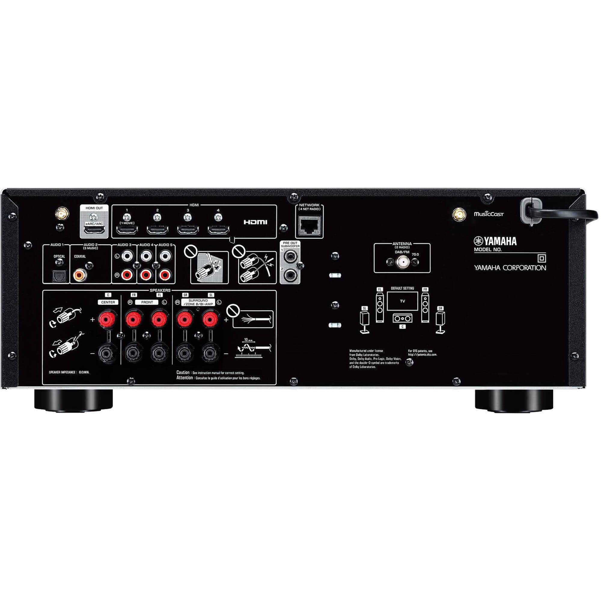 Yamaha 5.2-Ch. 80 Watt AV Receiver - Certified Refurbished