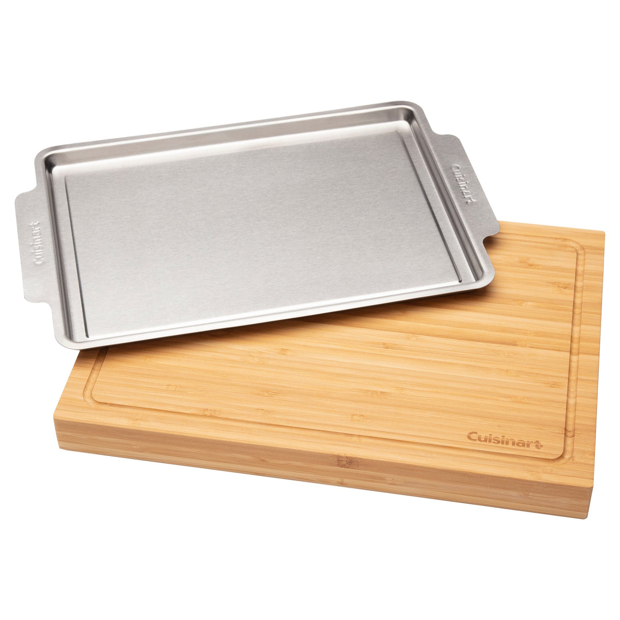 Cuisinart Bamboo Cutting Board with Slide Out Tray