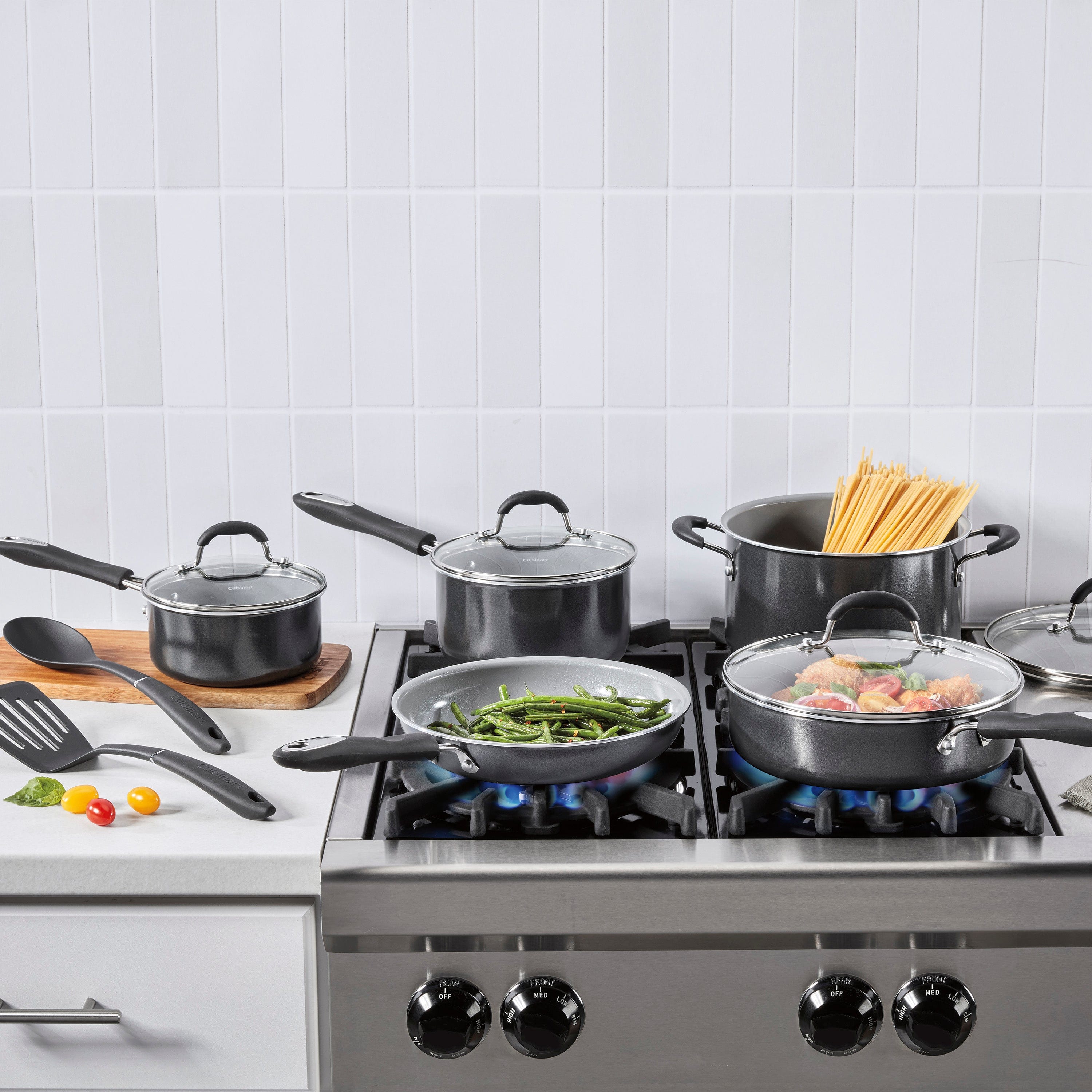 Cuisinart 11-Pc Advantage® Ceramic Nonstick Set, Black