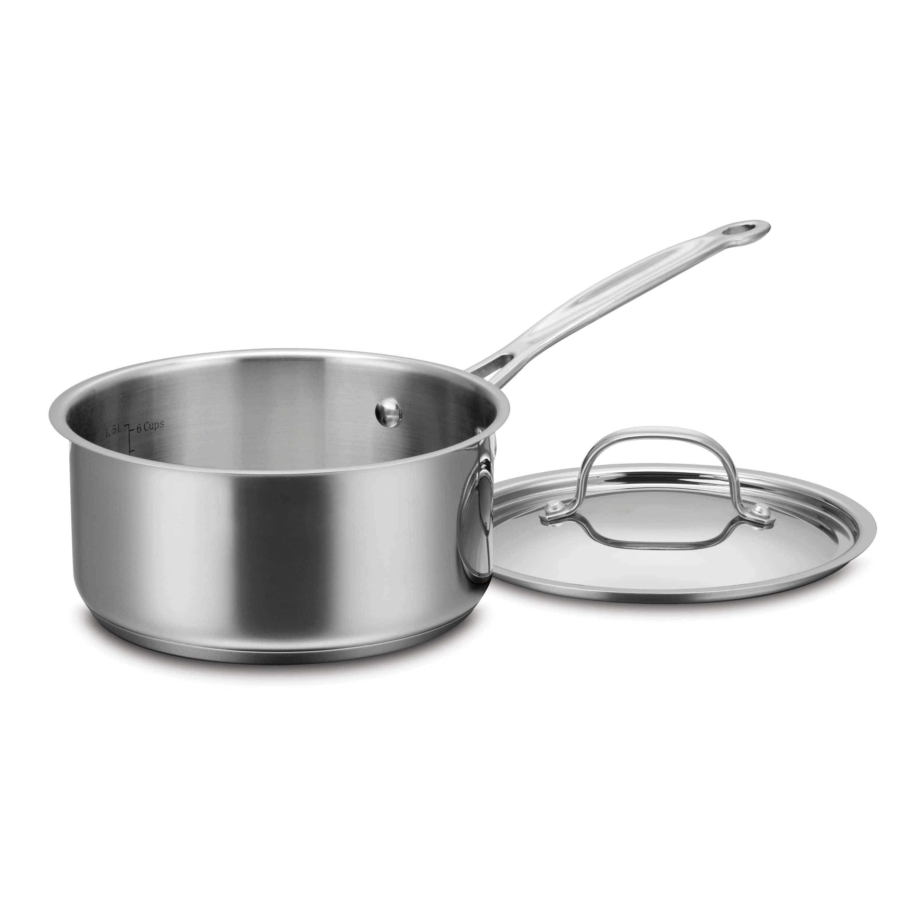 Cuisinart 2 Quart Saucepan with Cover, Silver