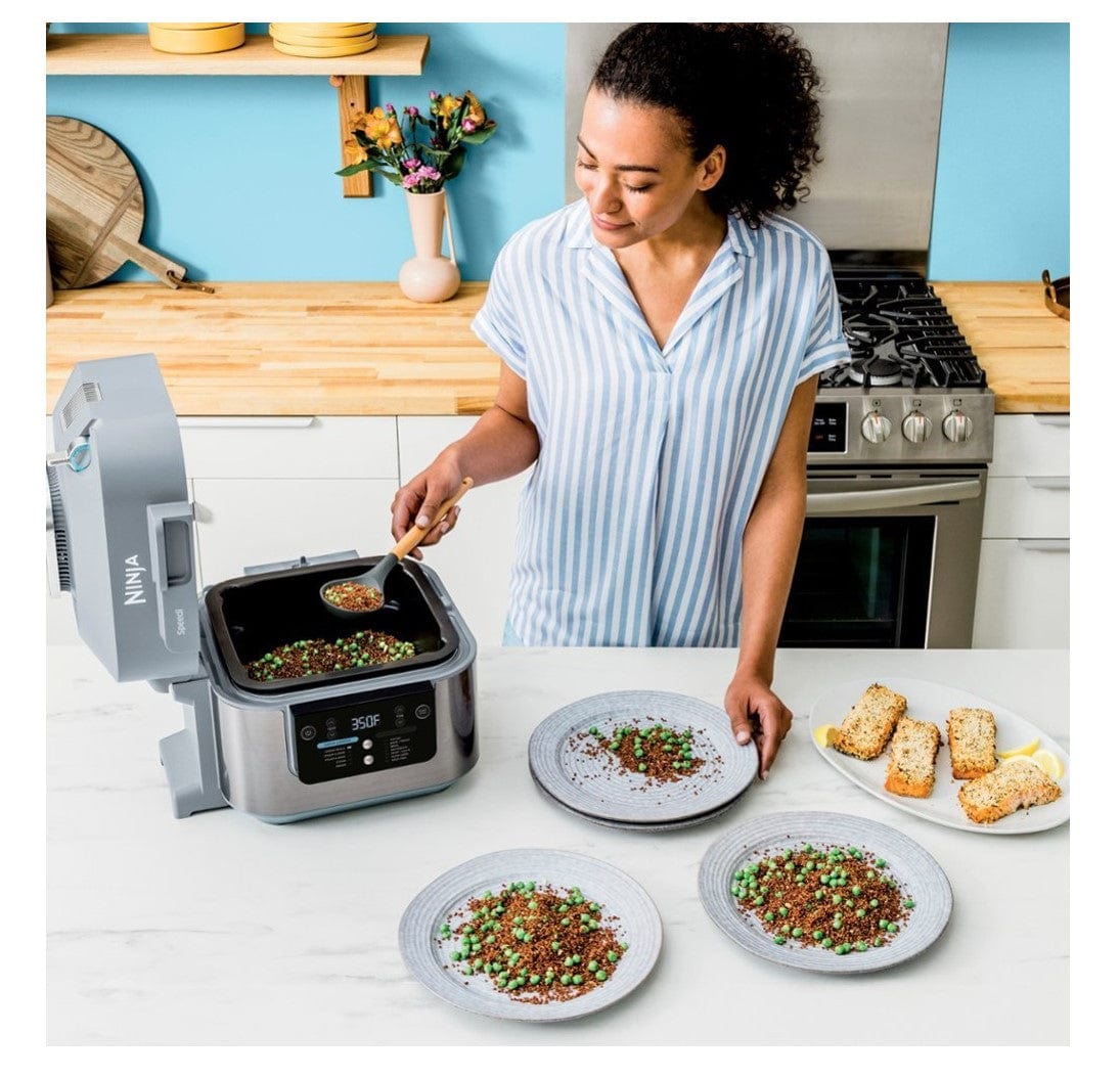 Ninja 6-Quart 12-in-1 Functions All In One Pot Speedi Rapid Cooker & Air Fryer, Gray