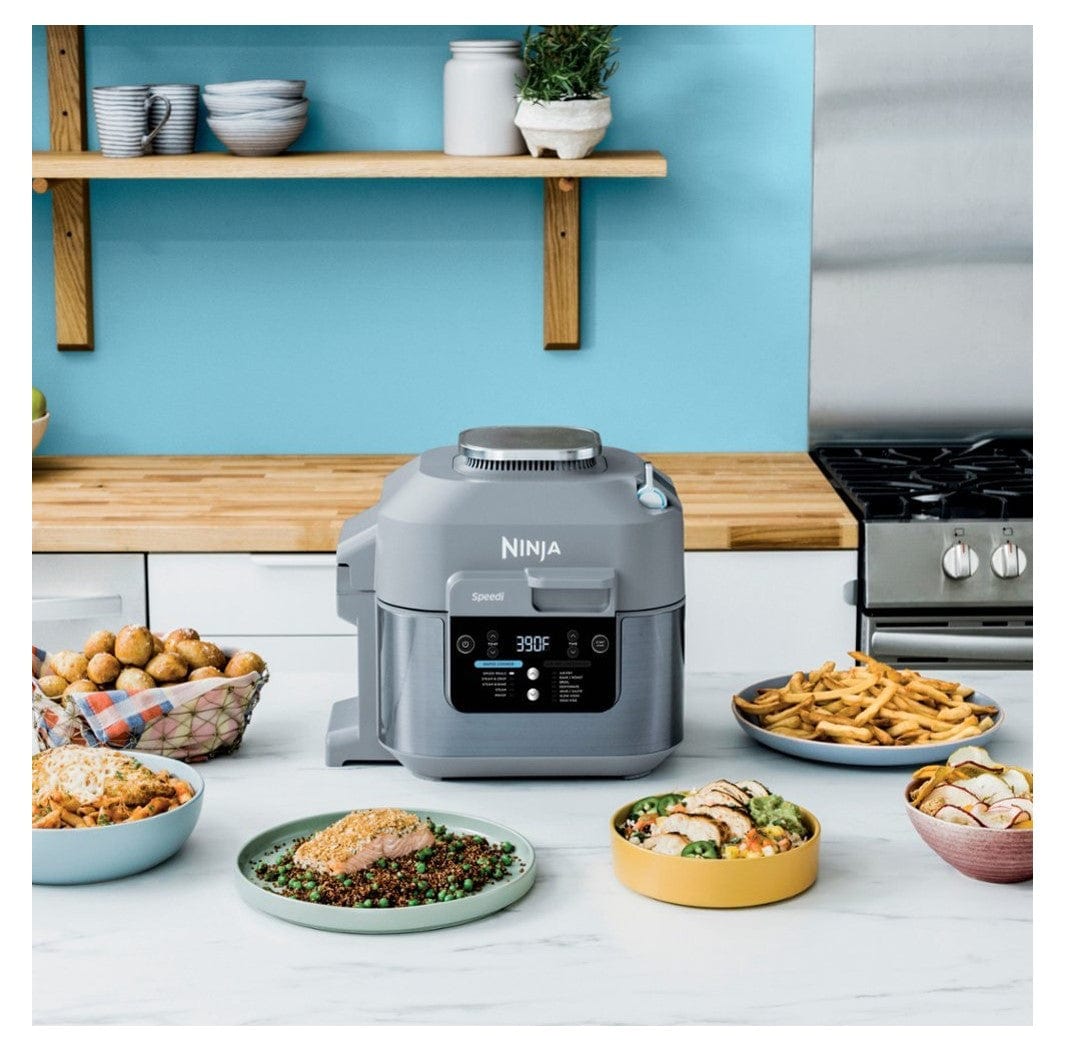 Ninja 6-Quart 12-in-1 Functions All In One Pot Speedi Rapid Cooker & Air Fryer, Gray