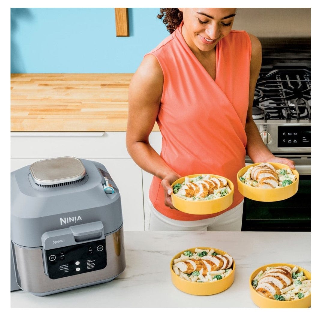 Ninja 6-Quart 12-in-1 Functions All In One Pot Speedi Rapid Cooker & Air Fryer, Gray