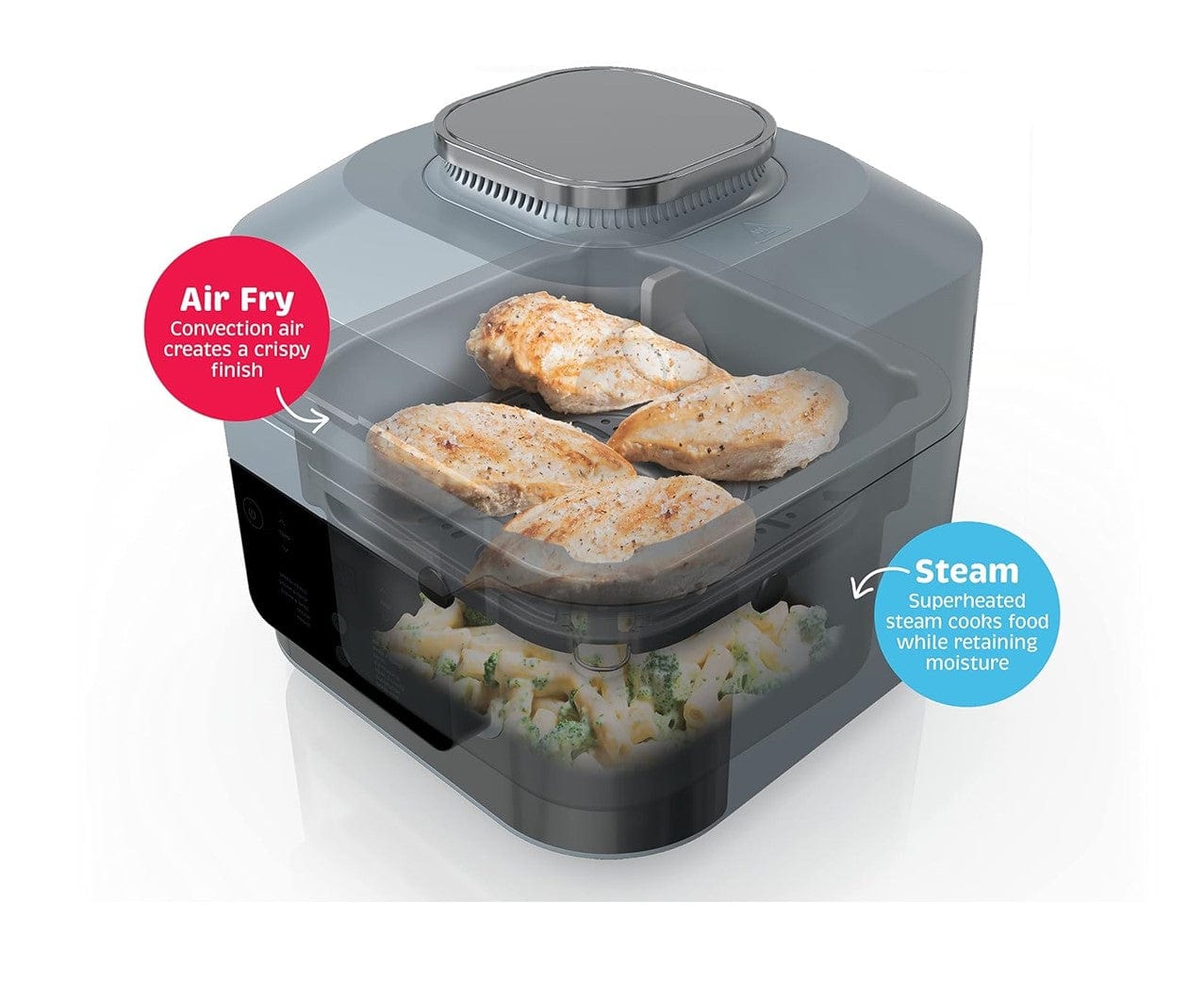 Ninja 6-Quart 12-in-1 Functions All In One Pot Speedi Rapid Cooker & Air Fryer, Gray