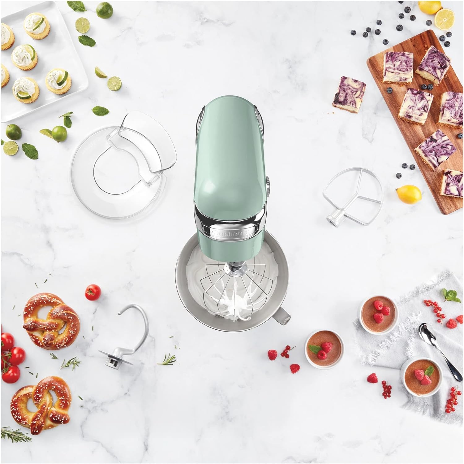 Cuisinart Precision Master 5.5-Quart 12-Speed, Stand Mixer, Agave Green - Certified Refurbished