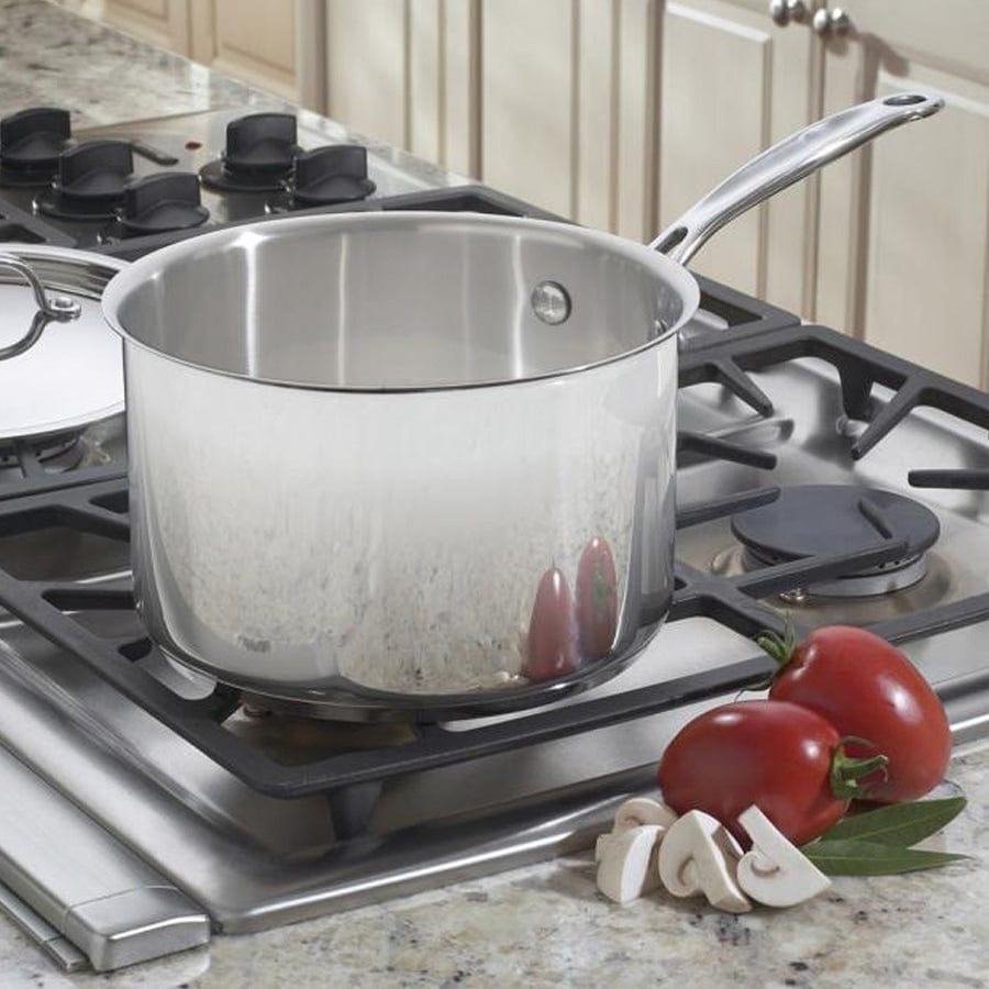 Cuisinart 4 Quart Saucepan with Cover, Silver