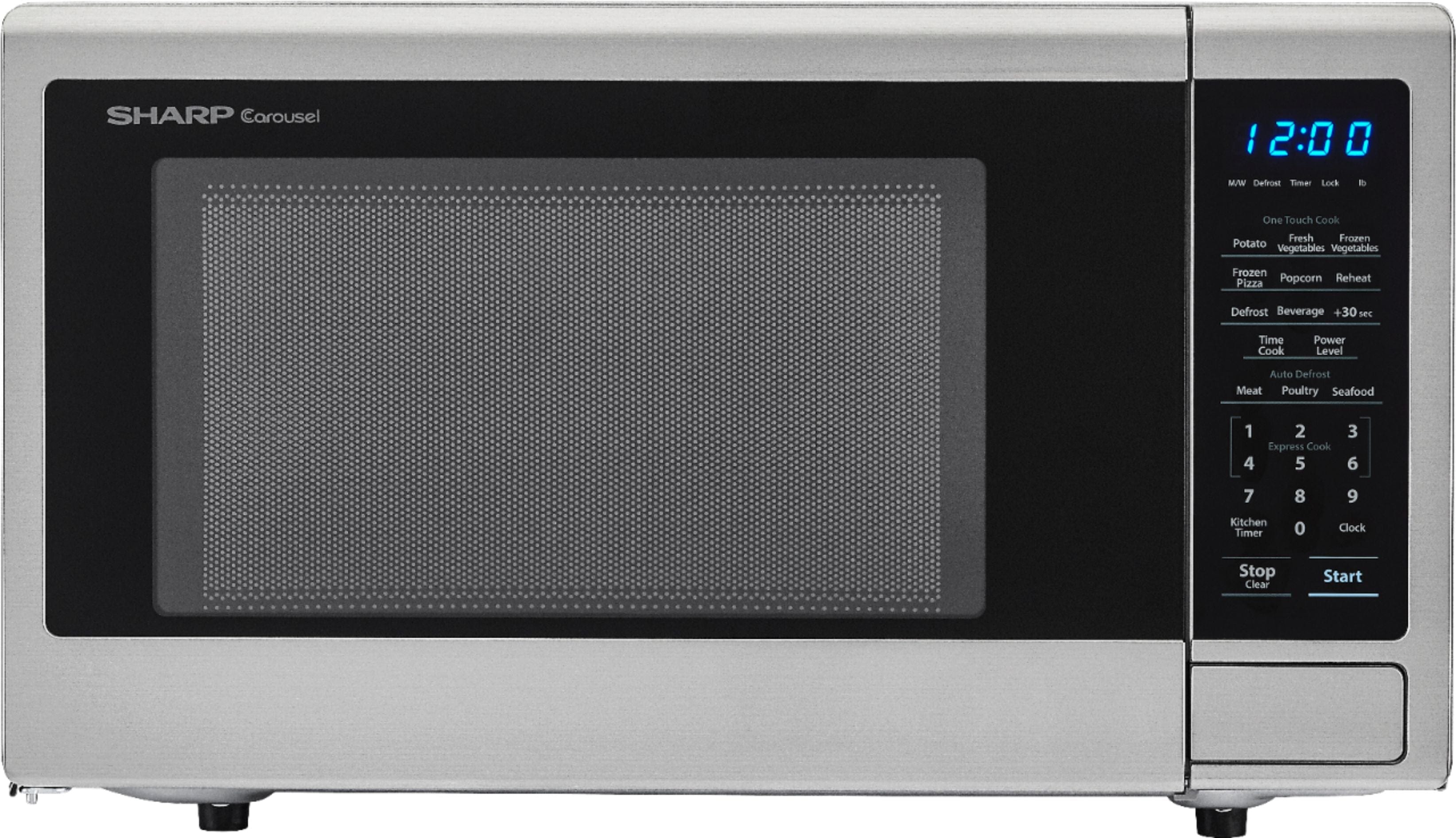 Sharp 1.8 CF 1,100W Stainless Steel Countertop Microwave Oven - Certified Refurbished