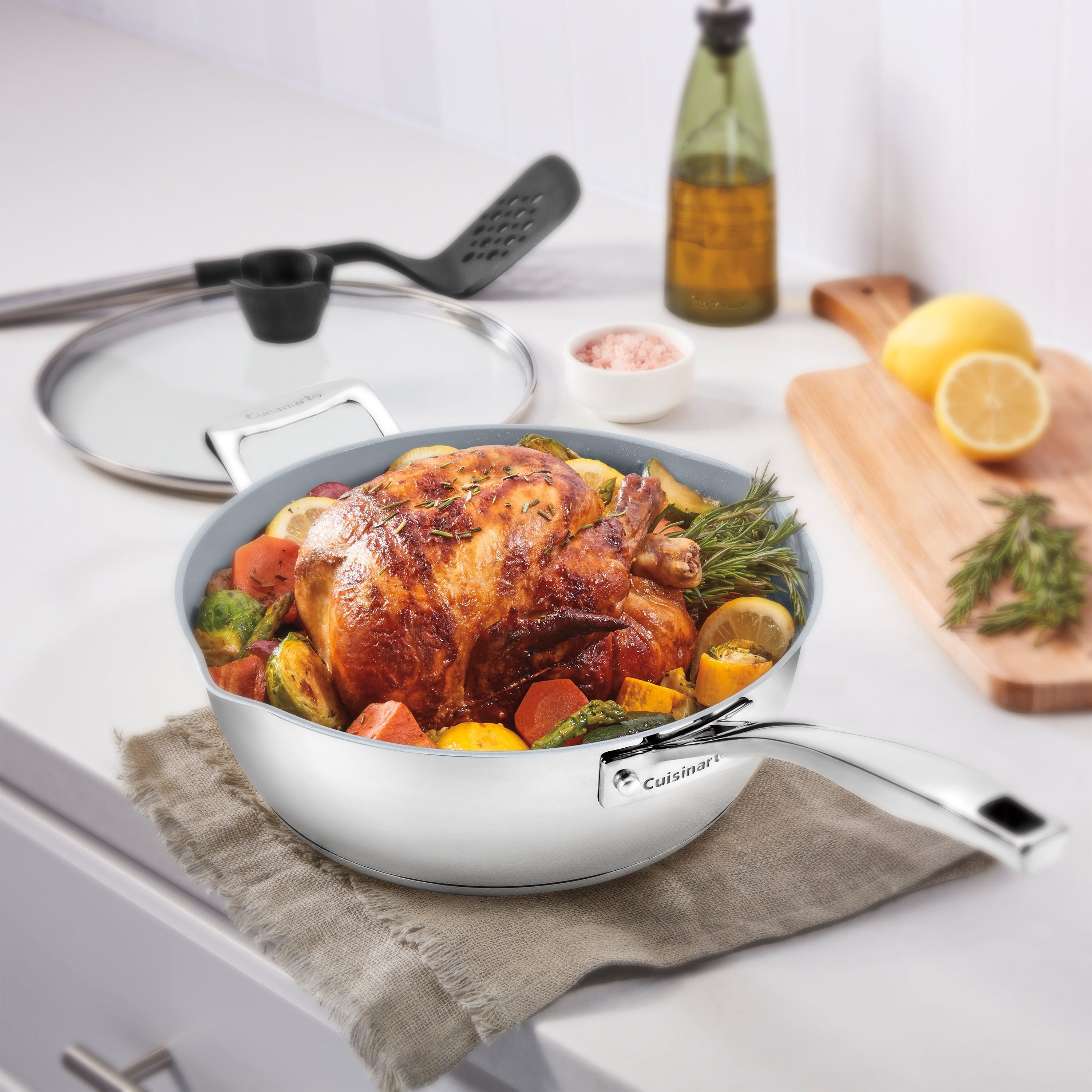 Cuisinart Preferred Pan 4-Pc Set Stainless Steel, Silver