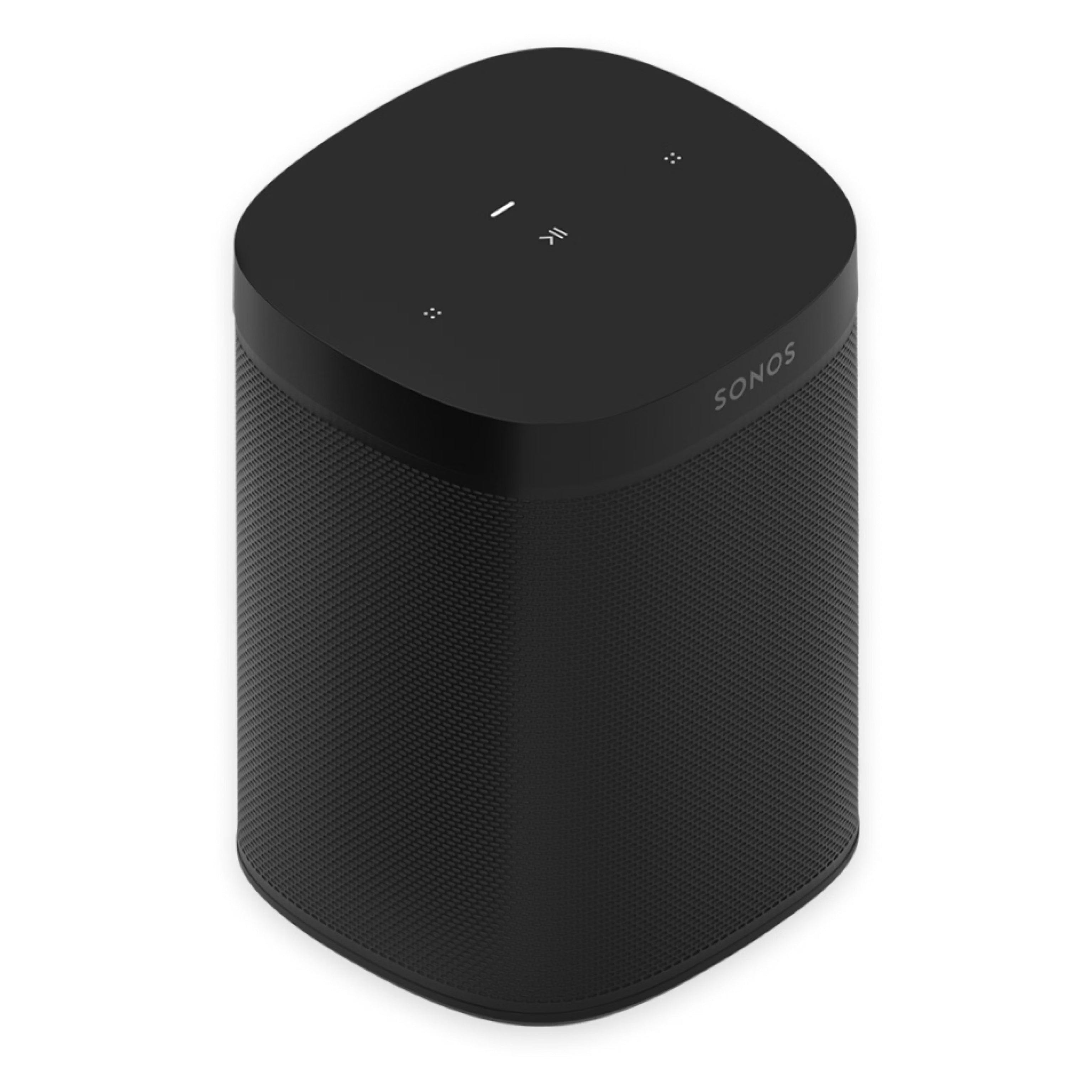 Sonos One SL Smart Connected Speaker, WiFi-Enabled, Stereo Sound, Black - Refurbished