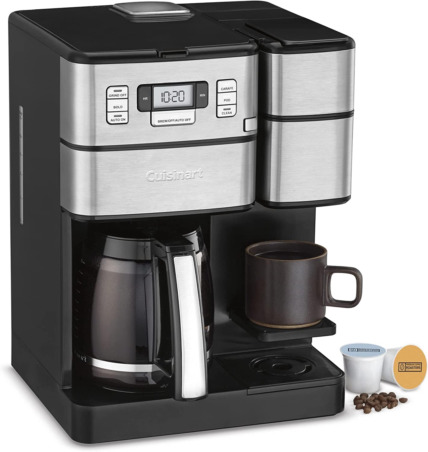 Cuisinart Coffee Center Grind + Brew Plus, Built-in Coffee Grinder Coffeemaker - Certified Refurbished