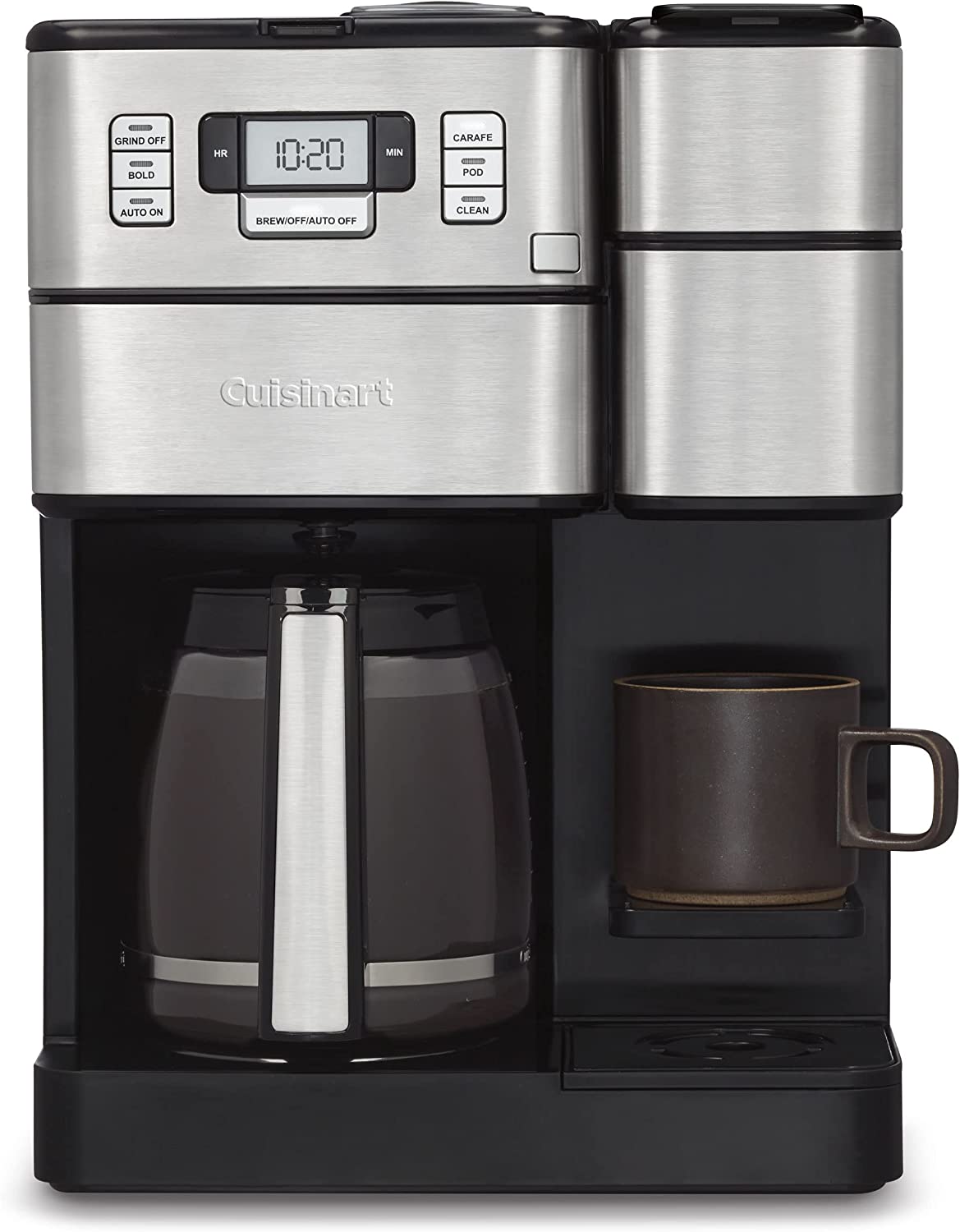 Cuisinart Coffee Center Grind + Brew Plus, Built-in Coffee Grinder Coffeemaker - Certified Refurbished