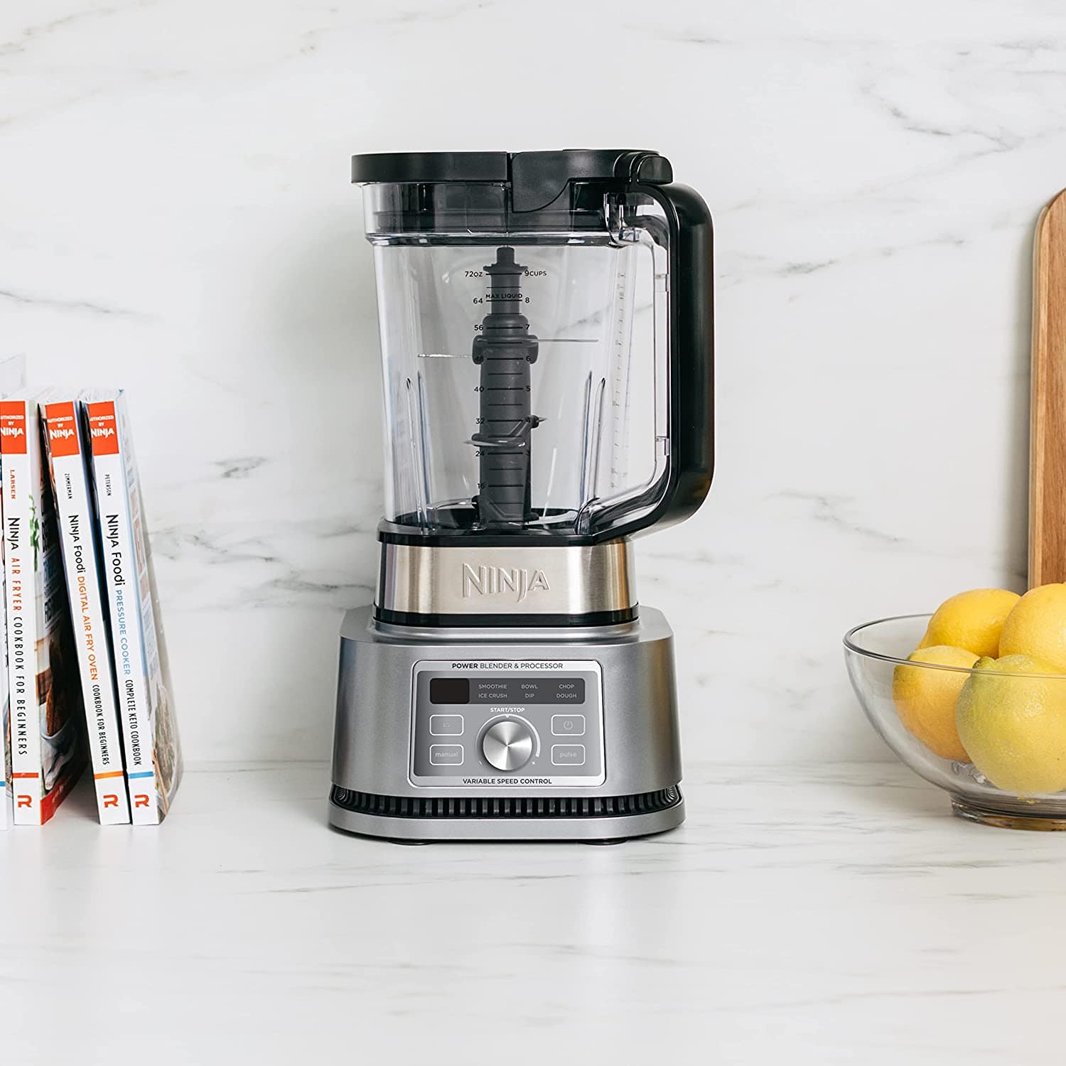 Ninja SS201 1400WP 6 Auto-iQ Presets Foodi Power Blender & Processor 3-in-1 Blender and Food Processor