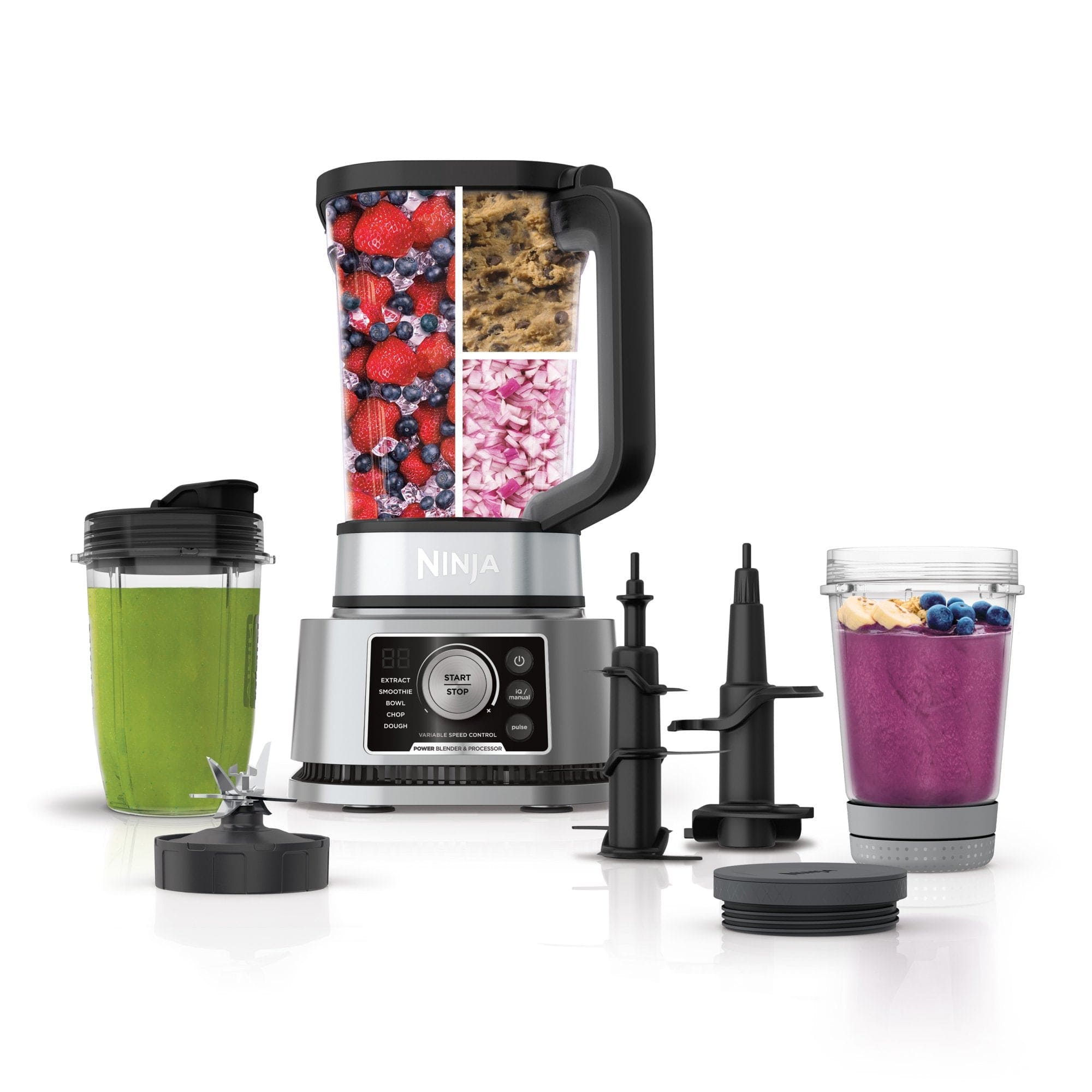 Ninja Foodi 72oz Power Blender & Processor System with Smoothie Bowl Maker & Nutrient Extractor