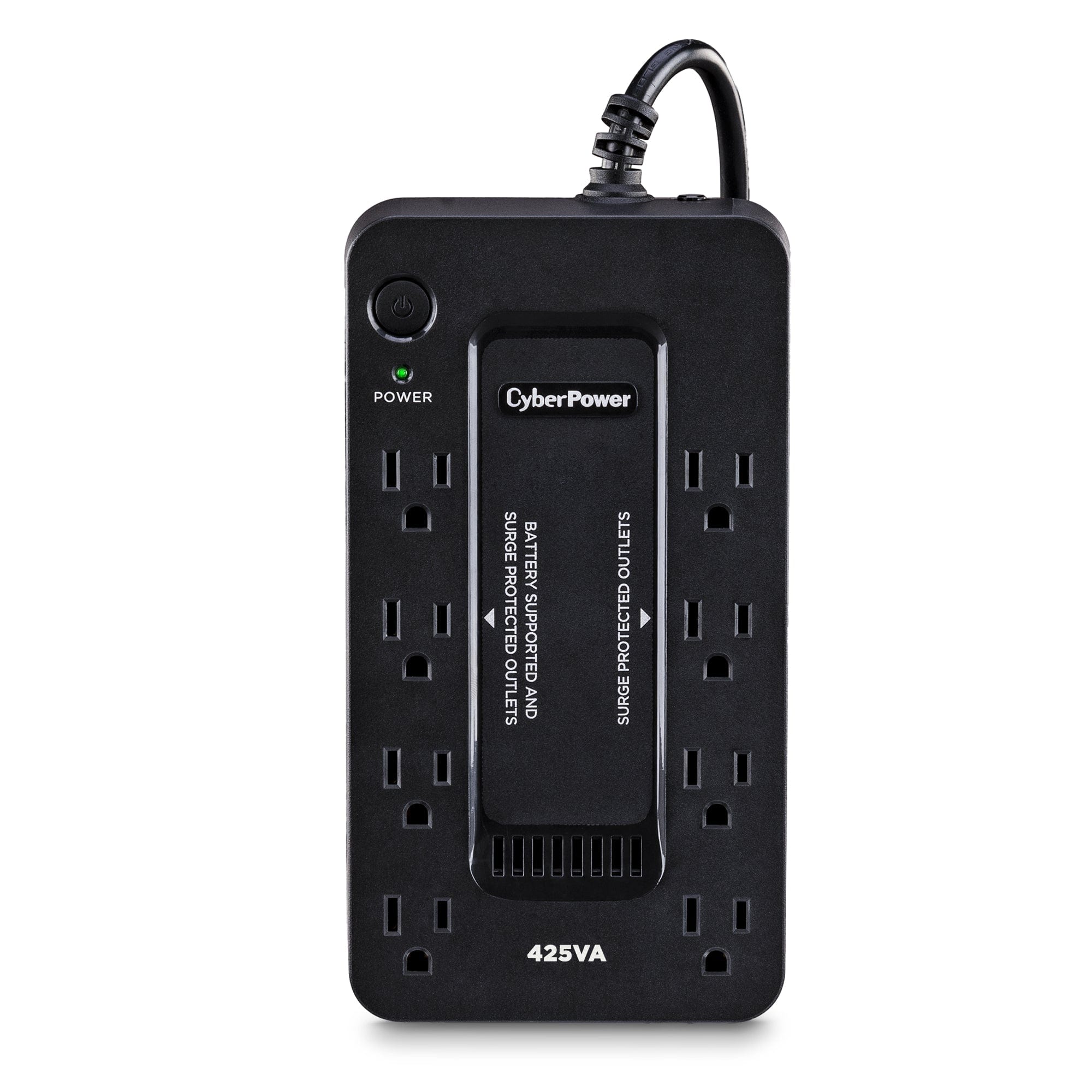 CyberPower Standby UPS System, 425VA/260W, 8 Outlets, Compact - Certified Refurbished