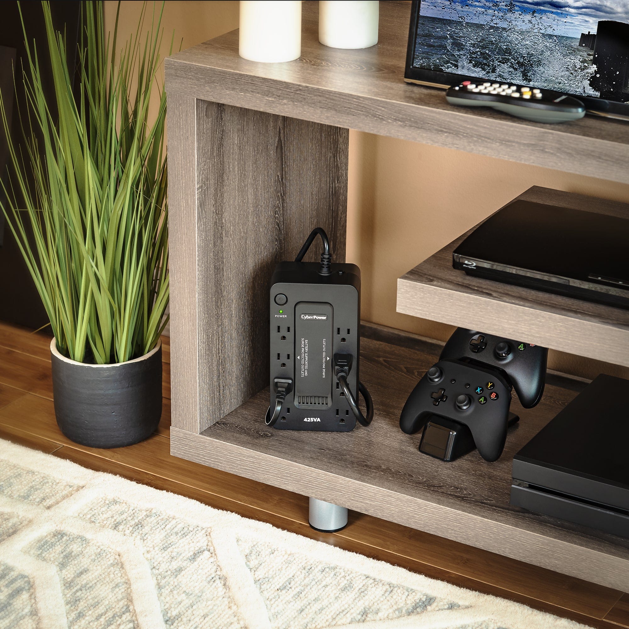CyberPower Standby UPS System, 425VA/260W, 8 Outlets, Compact - Certified Refurbished