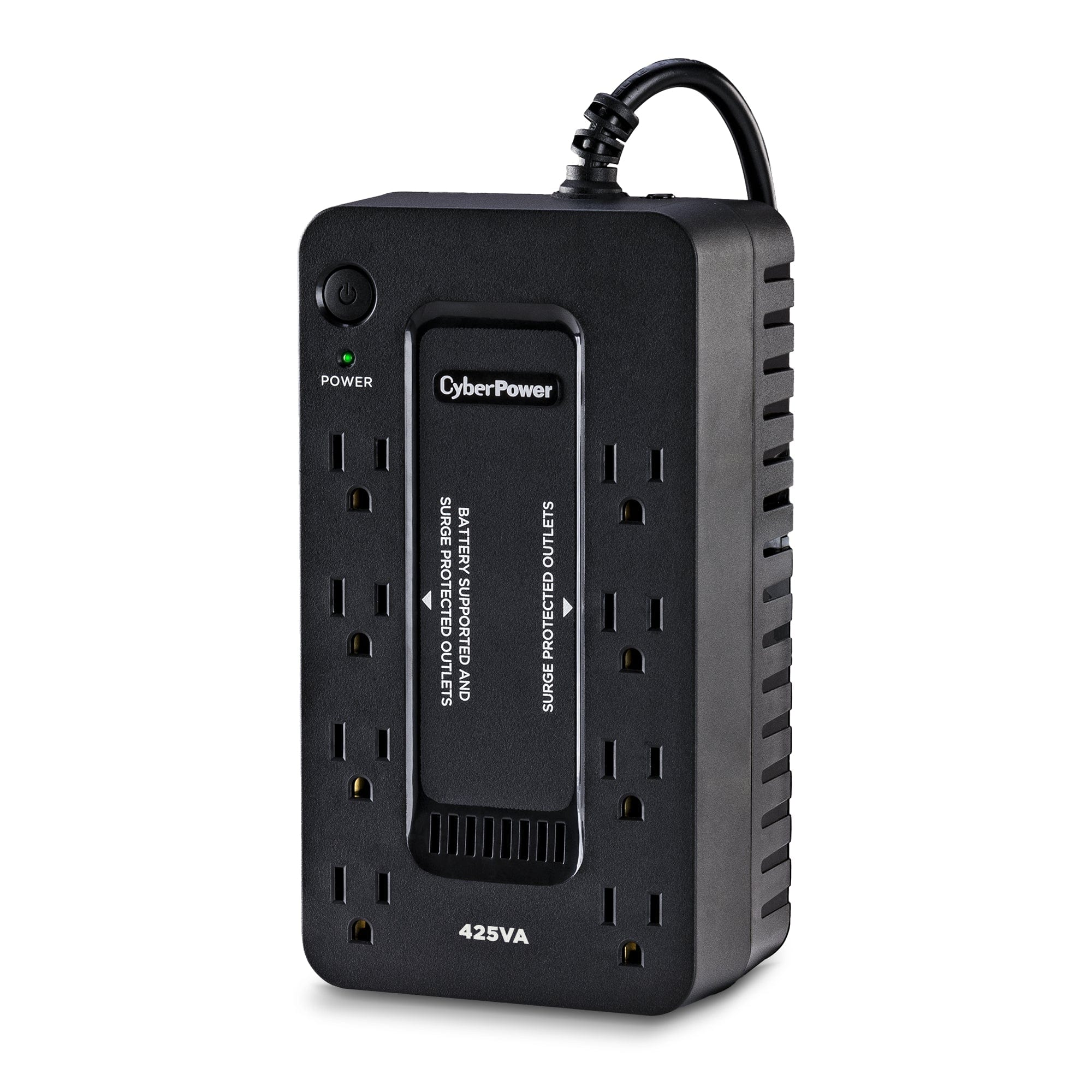 CyberPower Standby UPS System, 425VA/260W, 8 Outlets, Compact - Certified Refurbished
