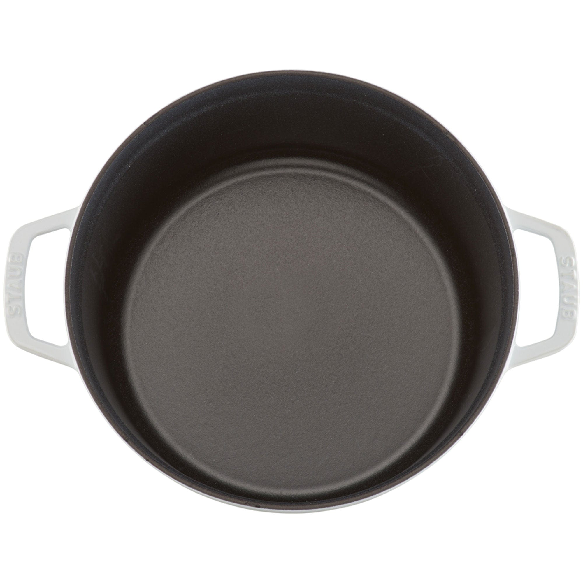 Staub Cast Iron 5.5-qt Round Cocotte, Dutch Oven - White