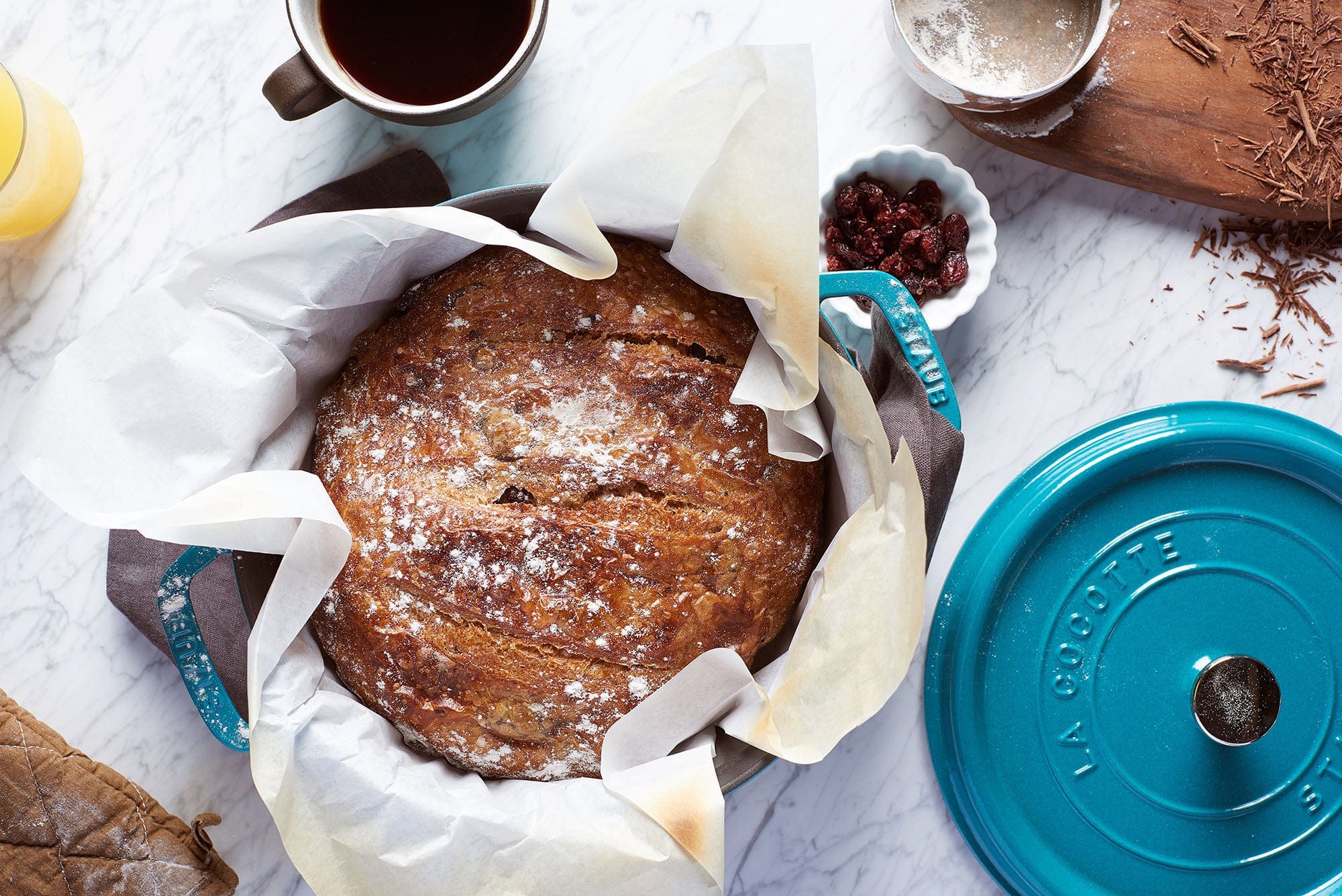 Staub Cast Iron 4-qt Round Cocotte, Dutch Oven - Turquoise