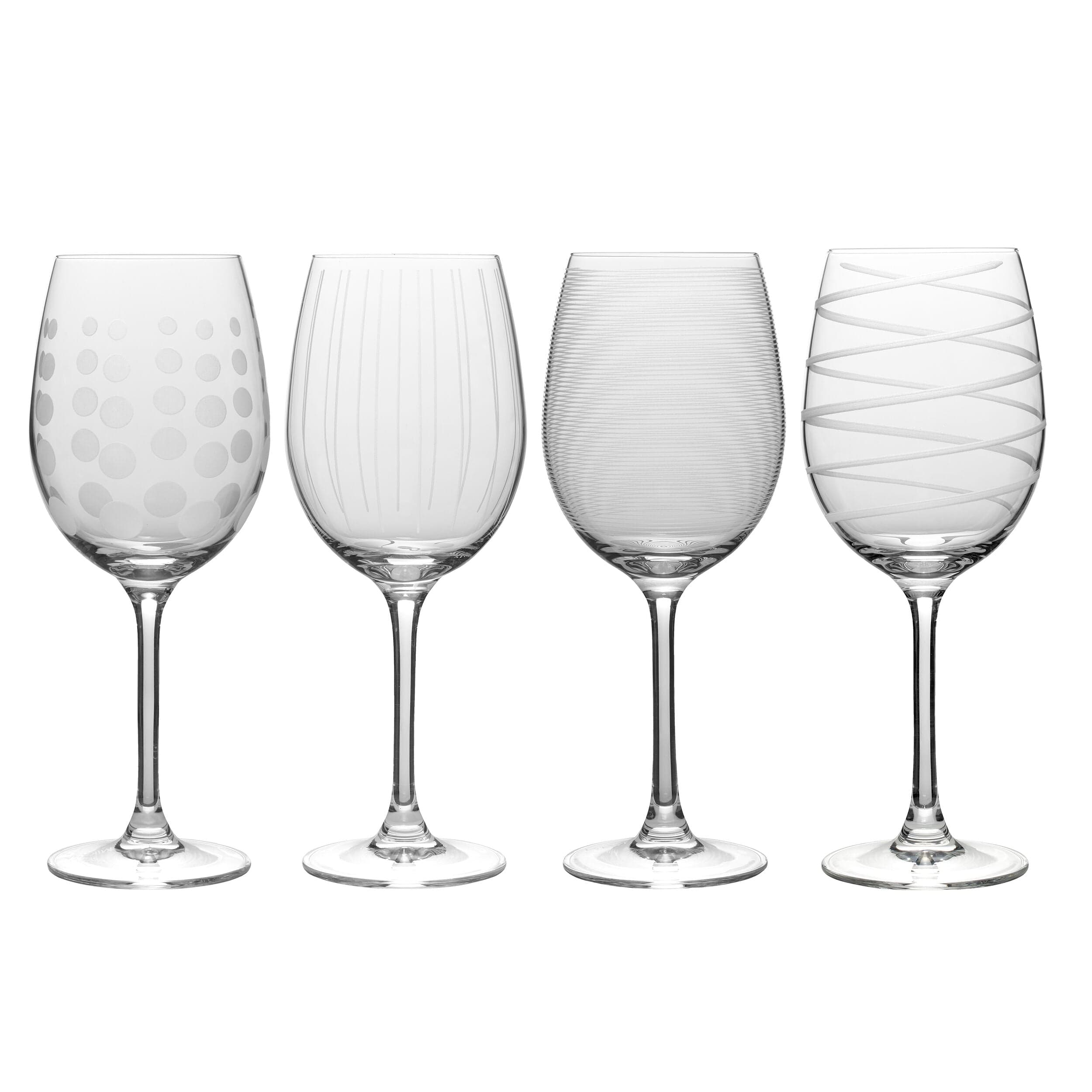 Mikasa Cheers White Wine Glasses, Set of 4, 16-ounce Wine Glasses