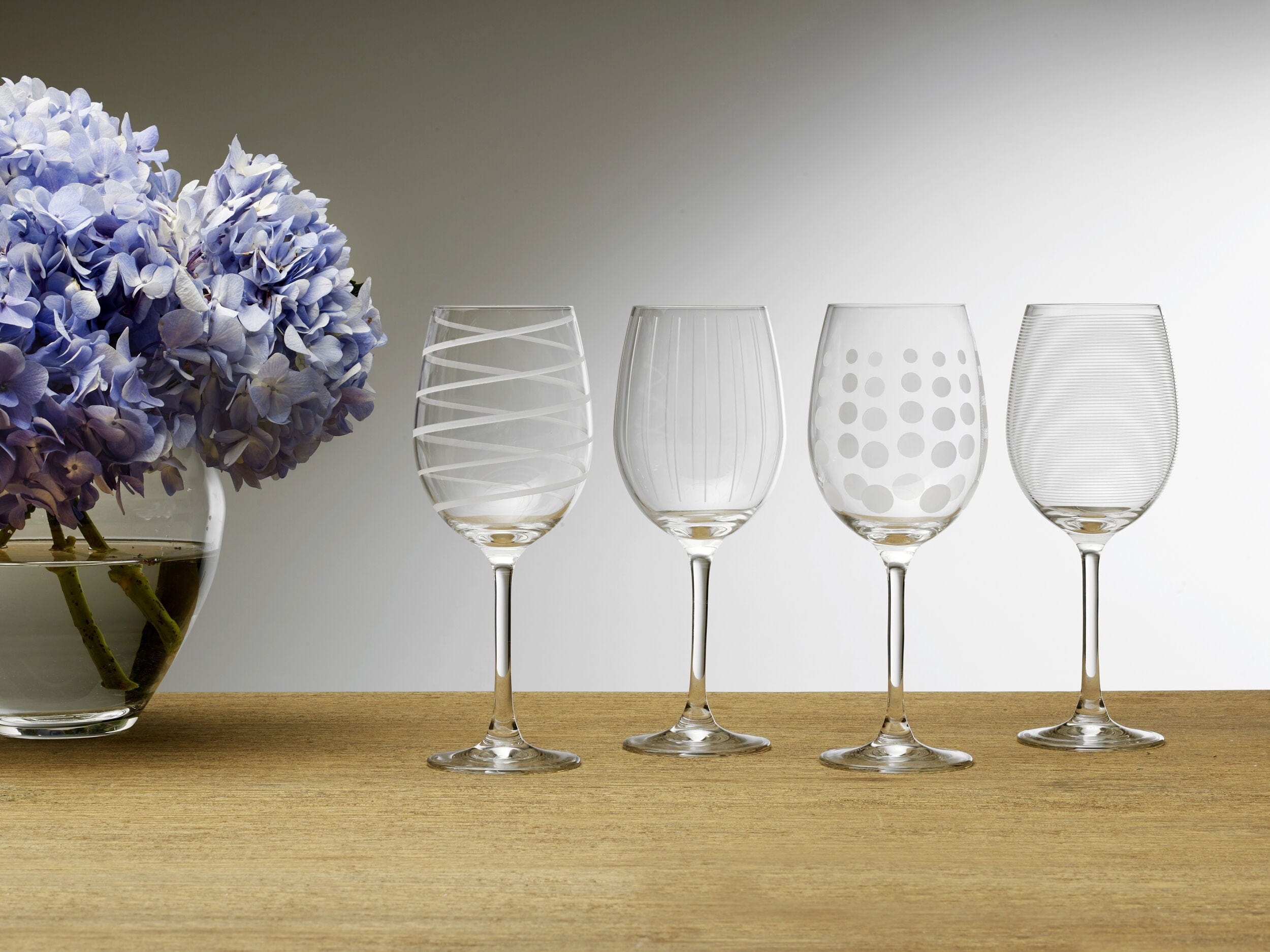 Mikasa Cheers White Wine Glasses, Set of 4, 16-ounce Wine Glasses