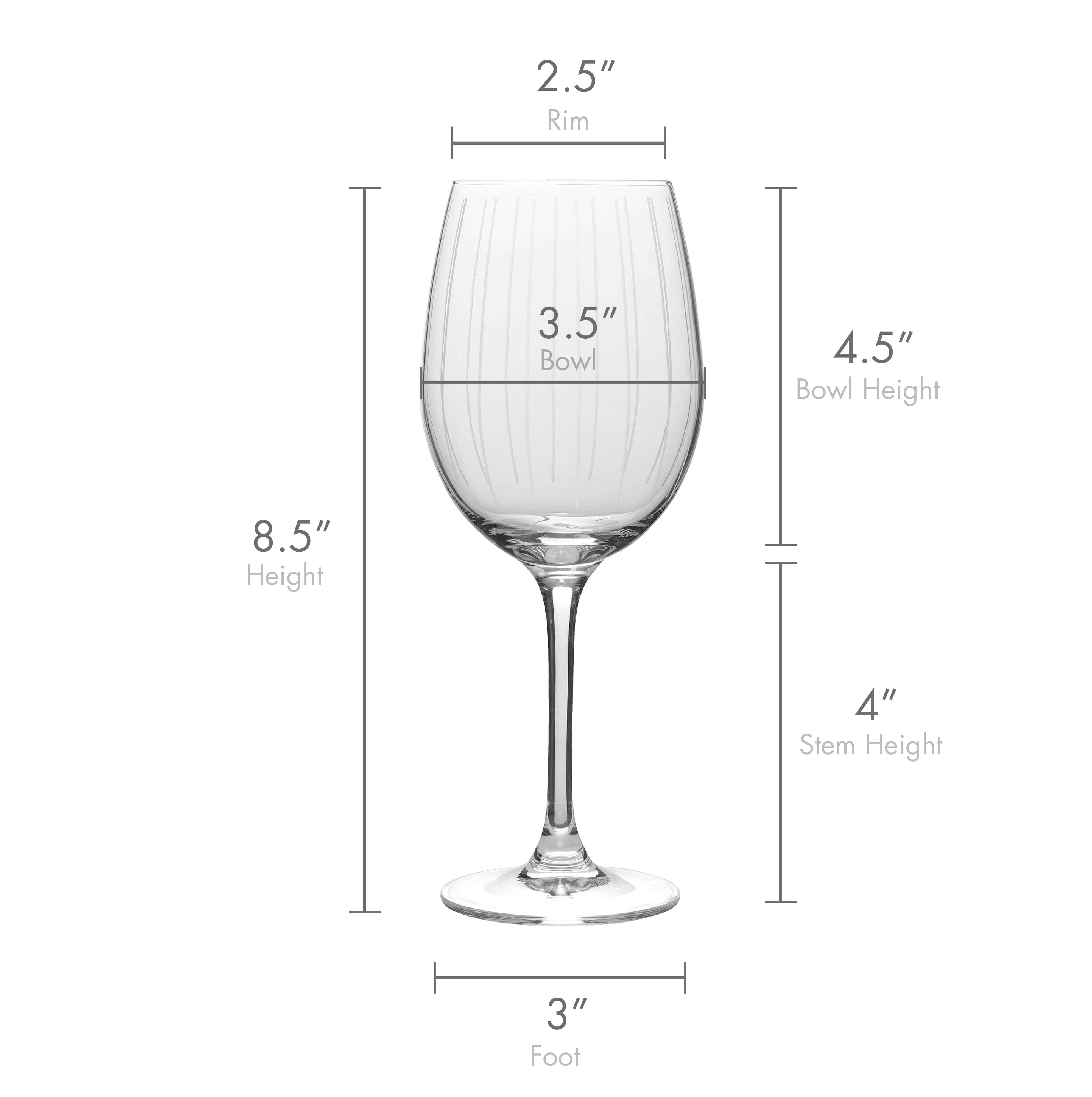 Mikasa Cheers White Wine Glasses, Set of 4, 16-ounce Wine Glasses