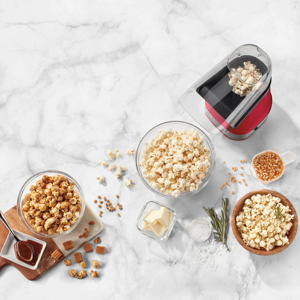 Cuisinart EasyPop Hot Air Popcorn Maker, Red
