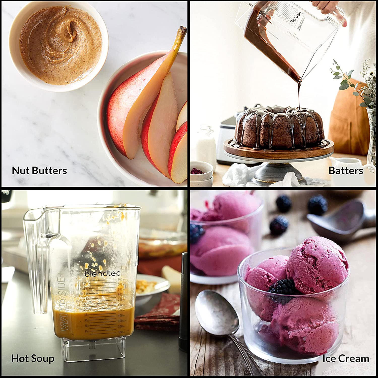 Blendtec Total Classic FourSide Original Blender White - Certified Refurbished