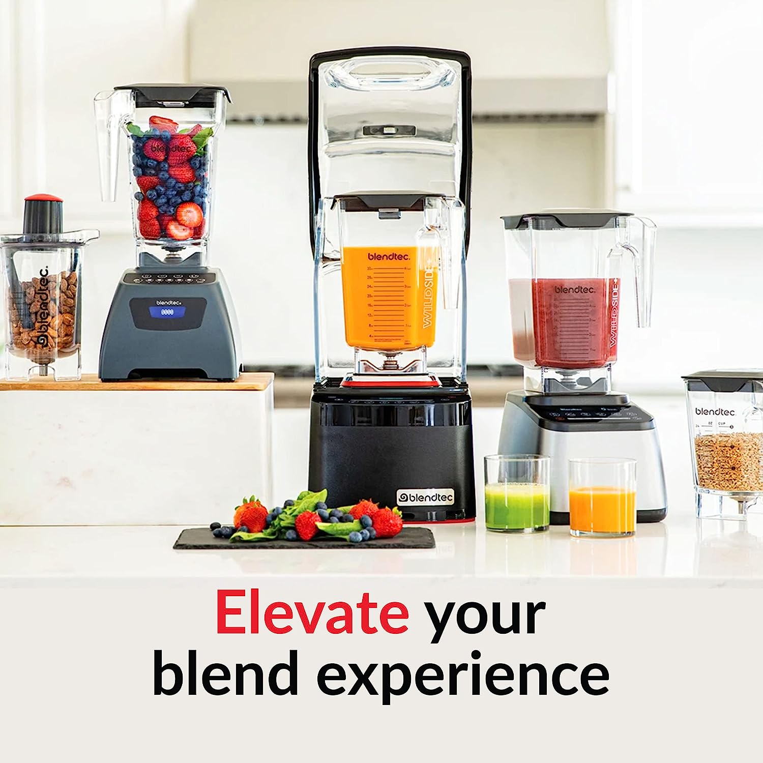 Blendtec Total Blender Classic, WildSide+ Jar, 10 Speeds, Black