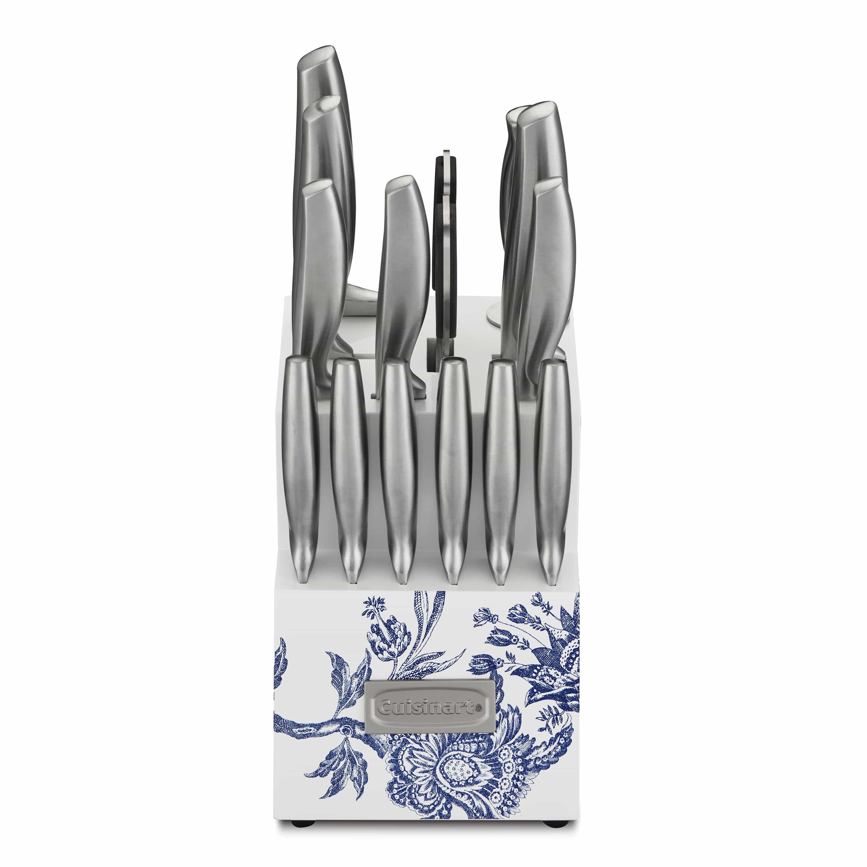 Cuisinart Caskata™ 15 Piece German Stainless Steel Knife Block Set, Blue
