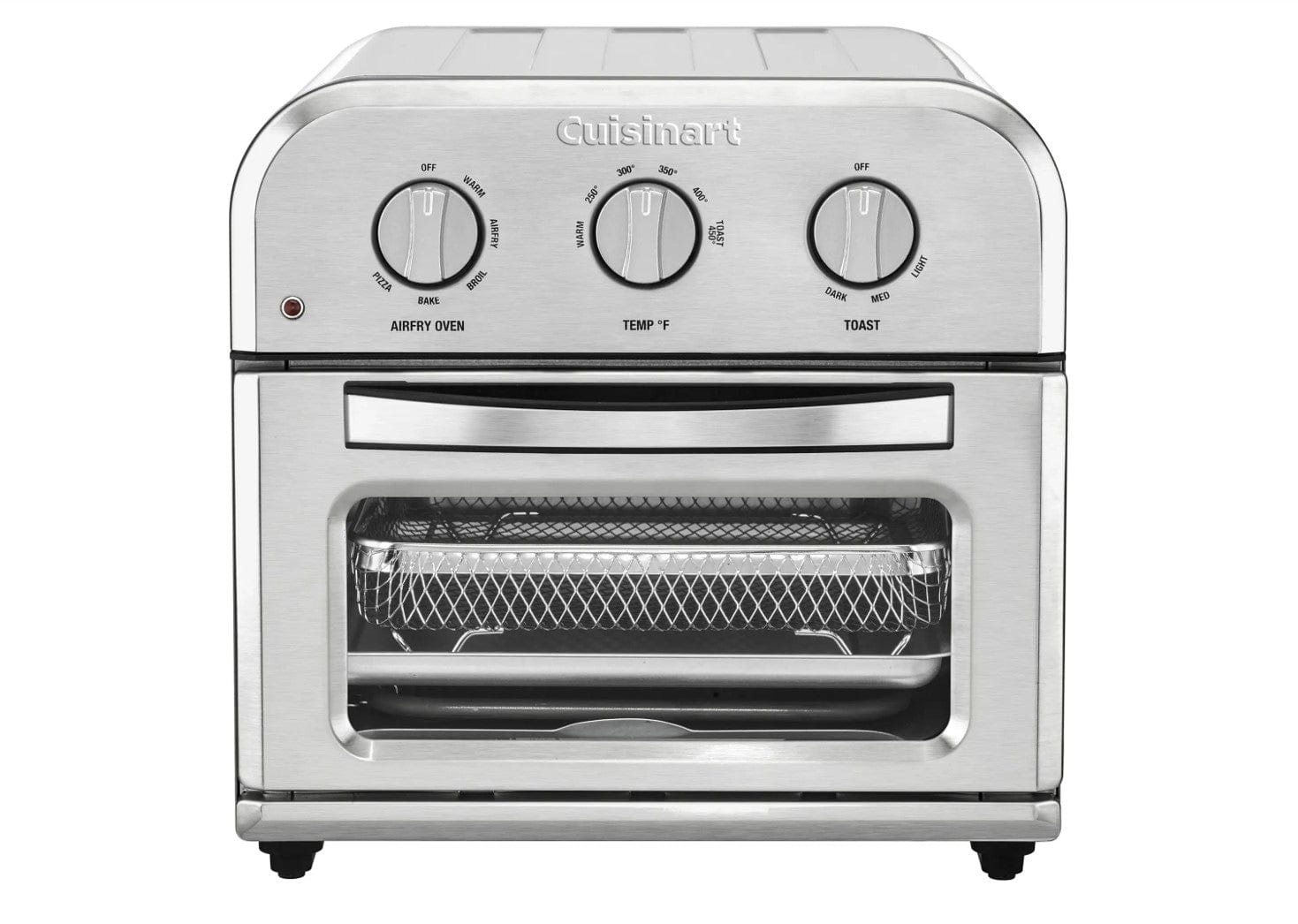 Cuisinart Compact Airfryer Toaster Oven with 6-in-1 Functions, Stainless Steel - Certified Refurbished