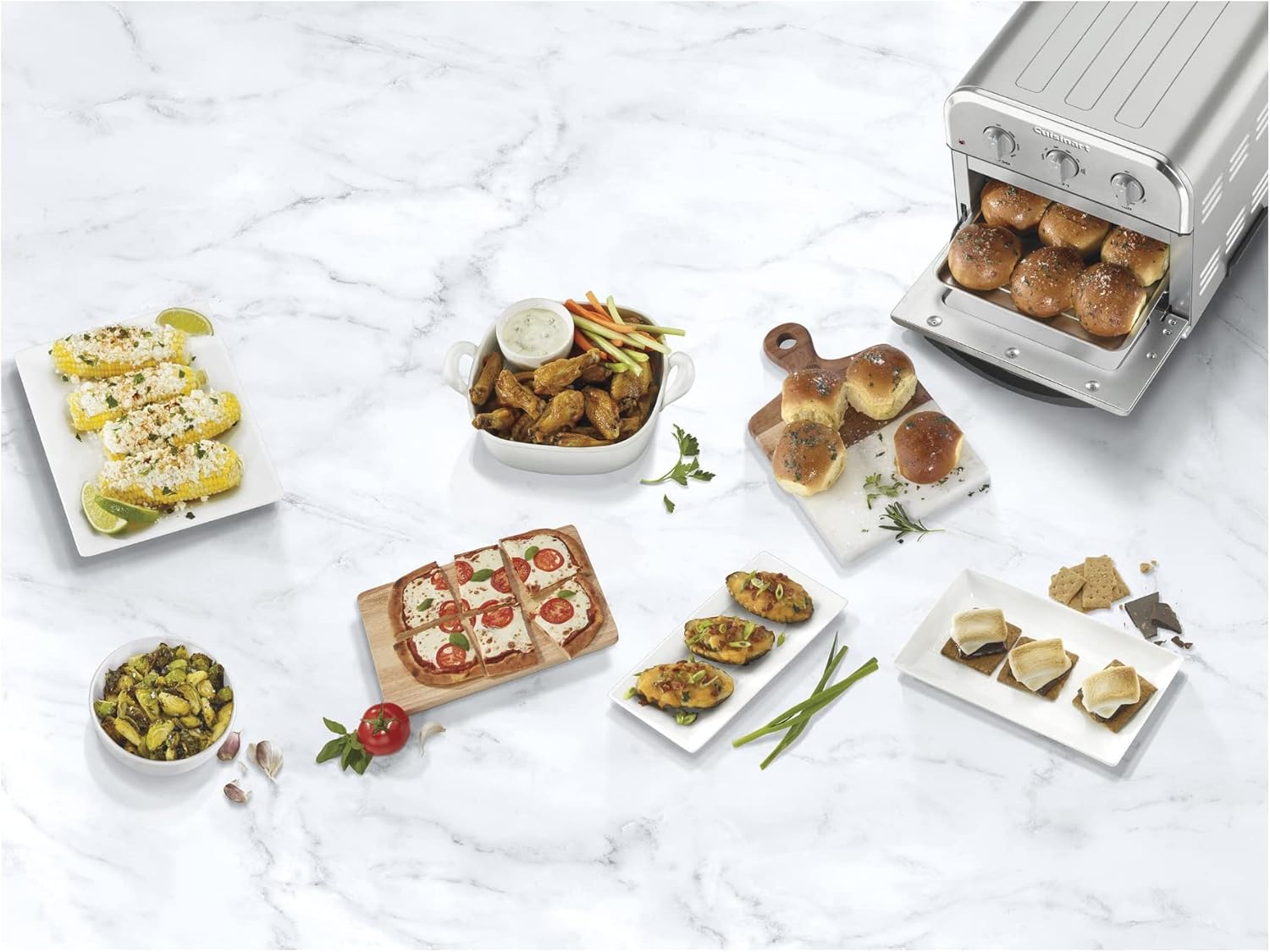 Cuisinart Compact Airfryer Toaster Oven with 6-in-1 Functions, Stainless Steel - Certified Refurbished