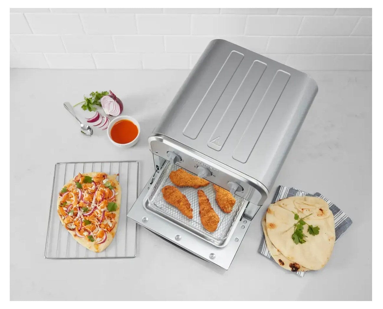 Cuisinart Compact Airfryer Toaster Oven with 6-in-1 Functions, Stainless Steel - Certified Refurbished