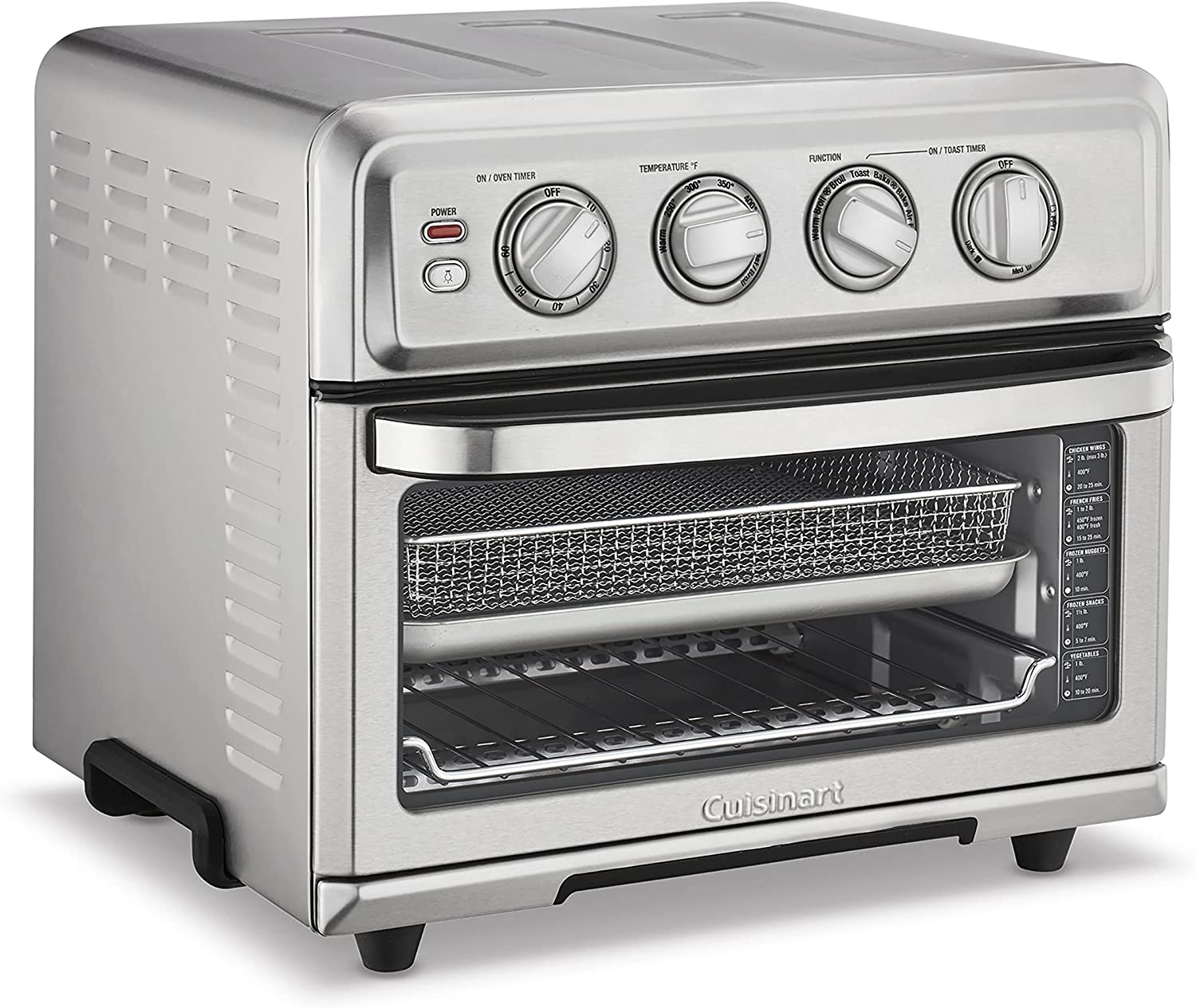 Cuisinart 8-in-1 Air Fryer, Toaster Oven + Convection Oven with Grill, Silver - Certified Refurbished