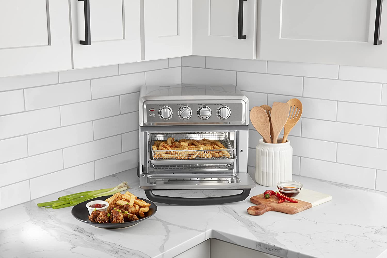 Cuisinart 8-in-1 Air Fryer, Toaster Oven + Convection Oven with Grill, Silver - Certified Refurbished